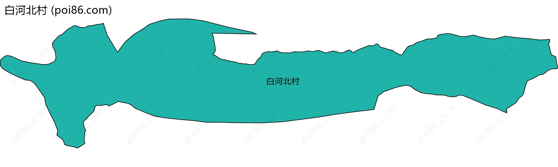 白河北村边界地图