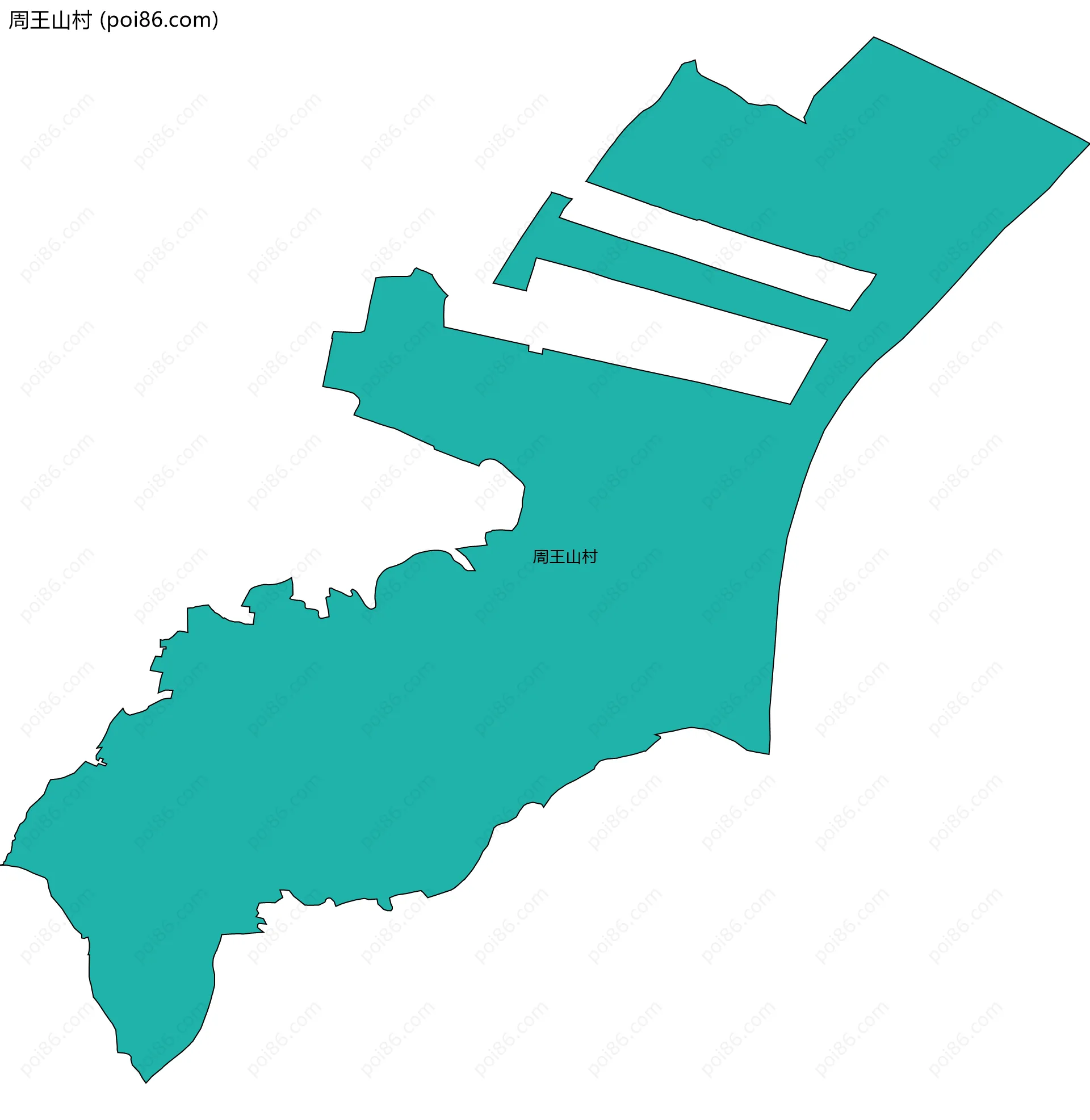 周王山村边界地图