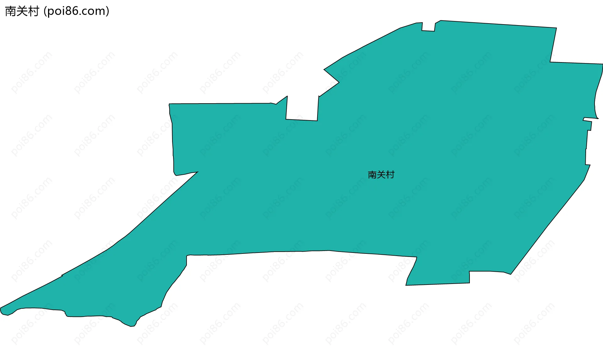 南关村边界地图