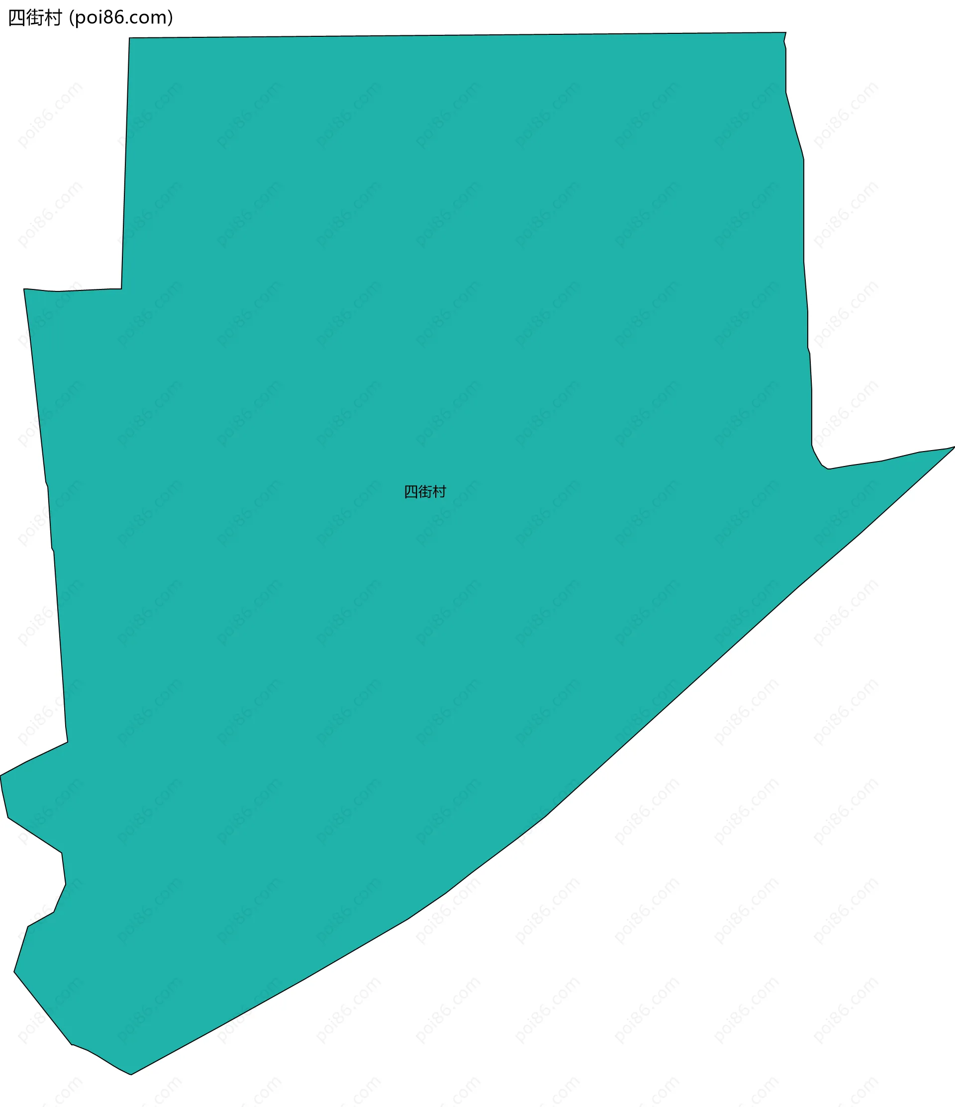 四街村边界地图