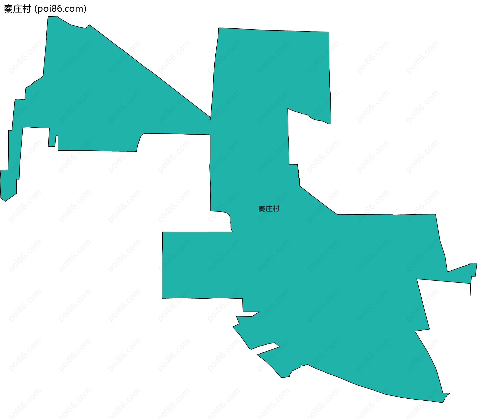 秦庄村边界地图