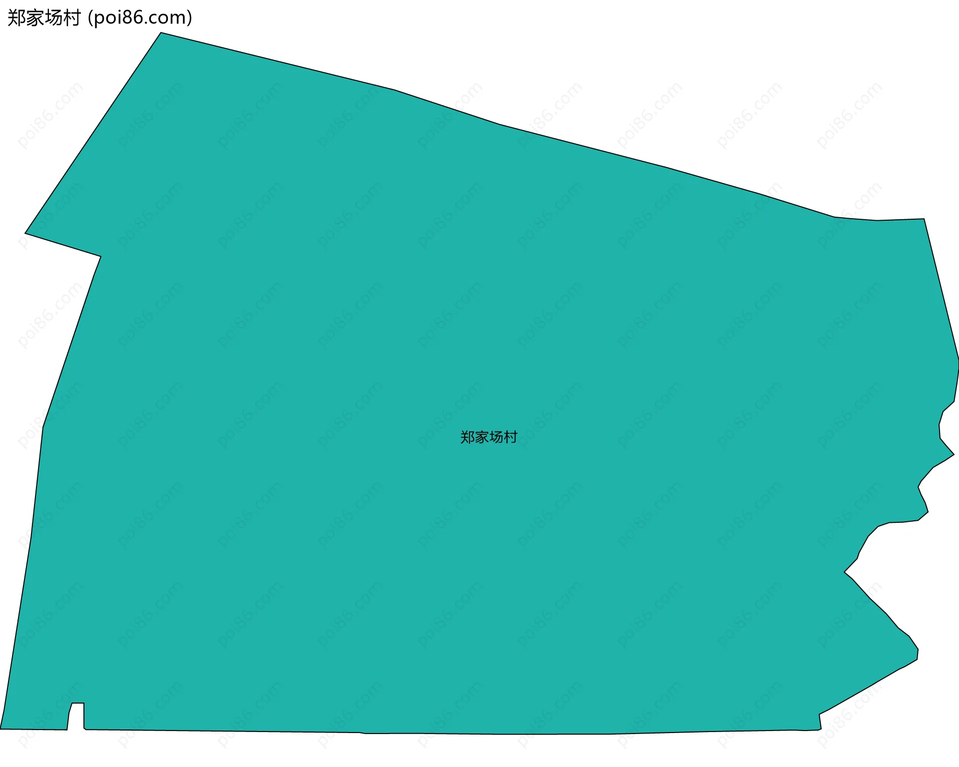 郑家场村边界地图