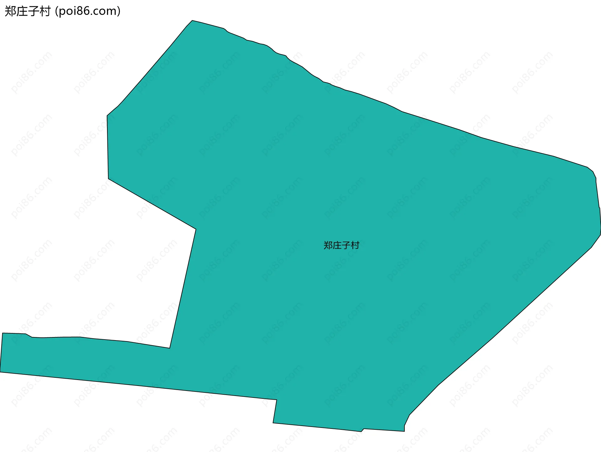郑庄子村边界地图