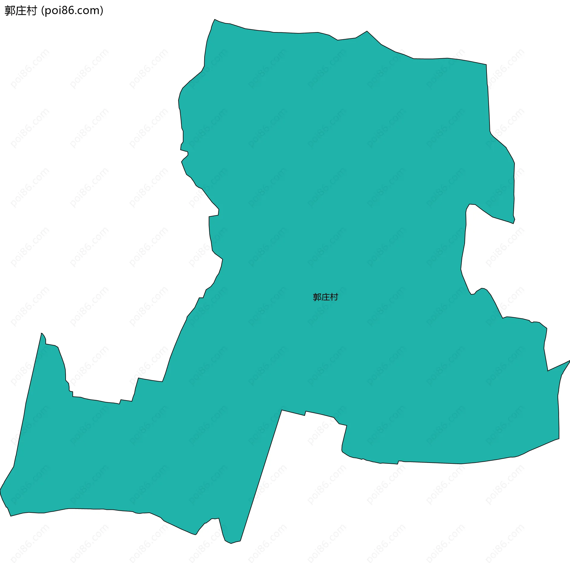 郭庄村边界地图
