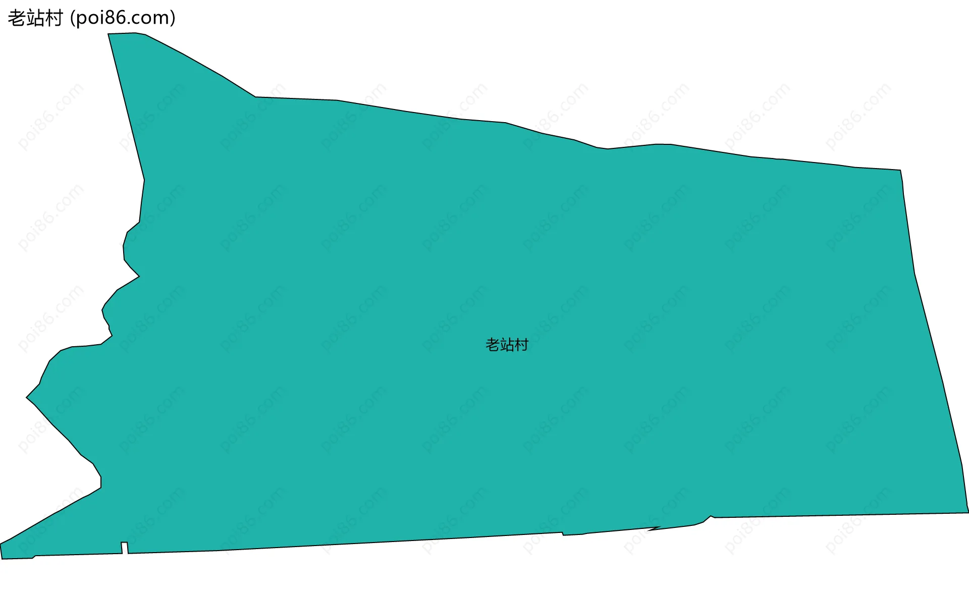 老站村边界地图
