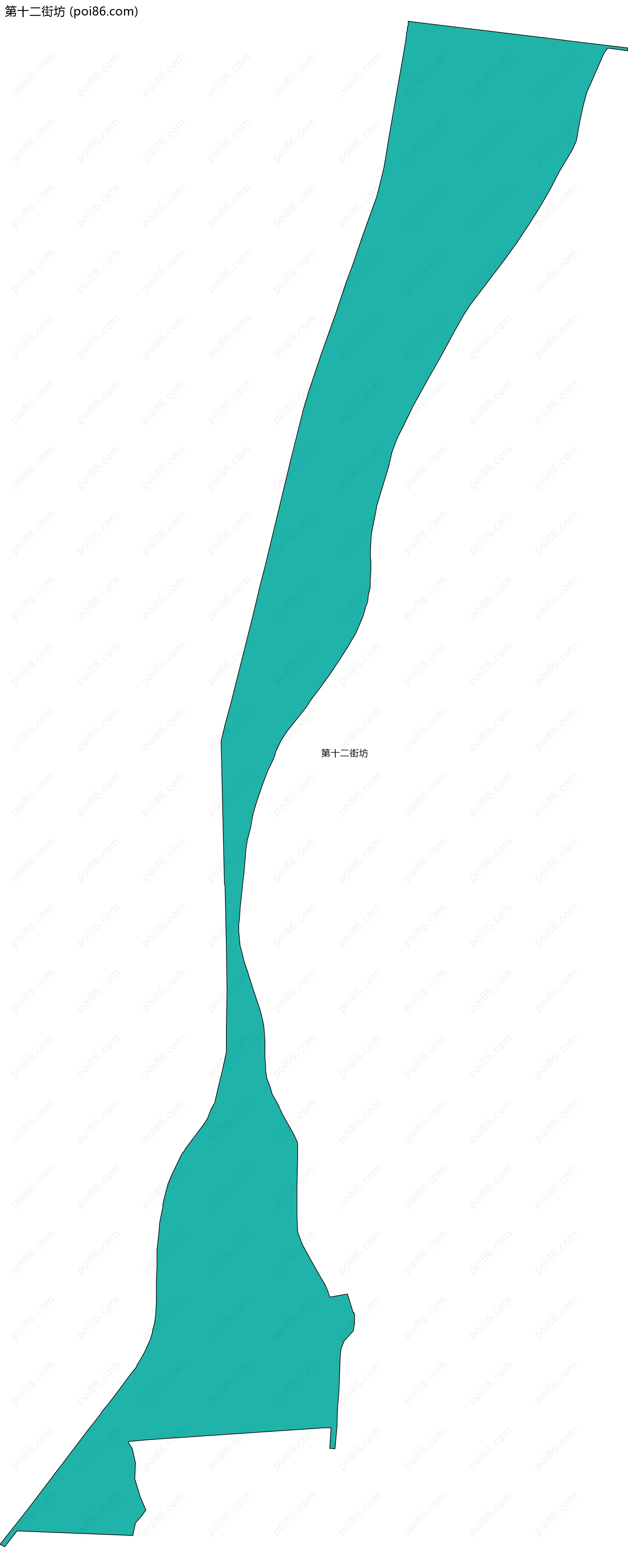 第十二街坊边界地图