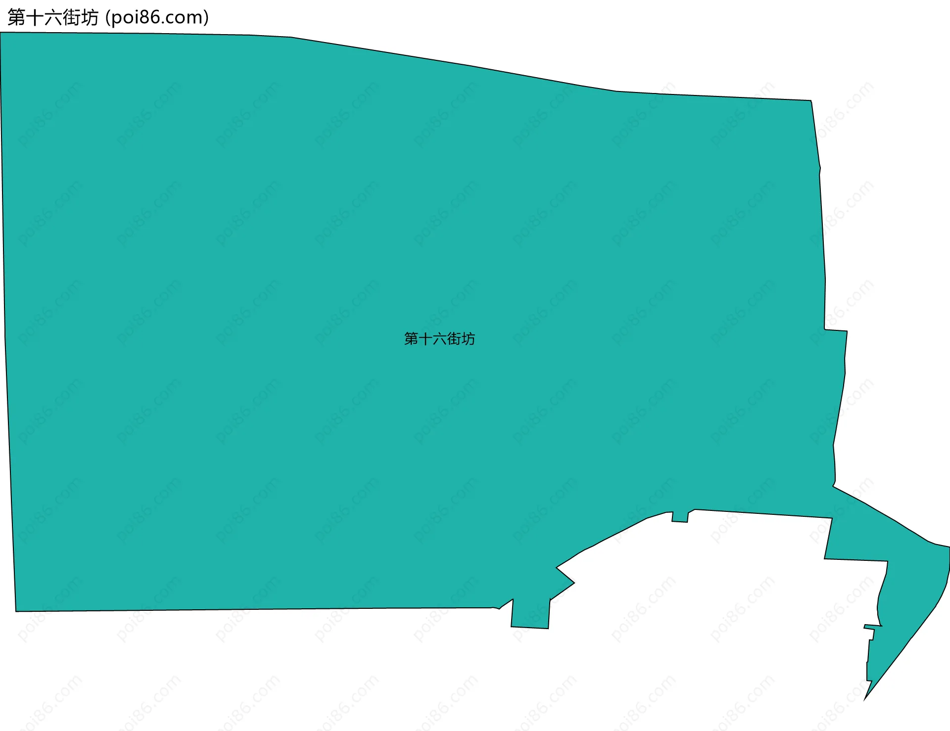 第十六街坊边界地图