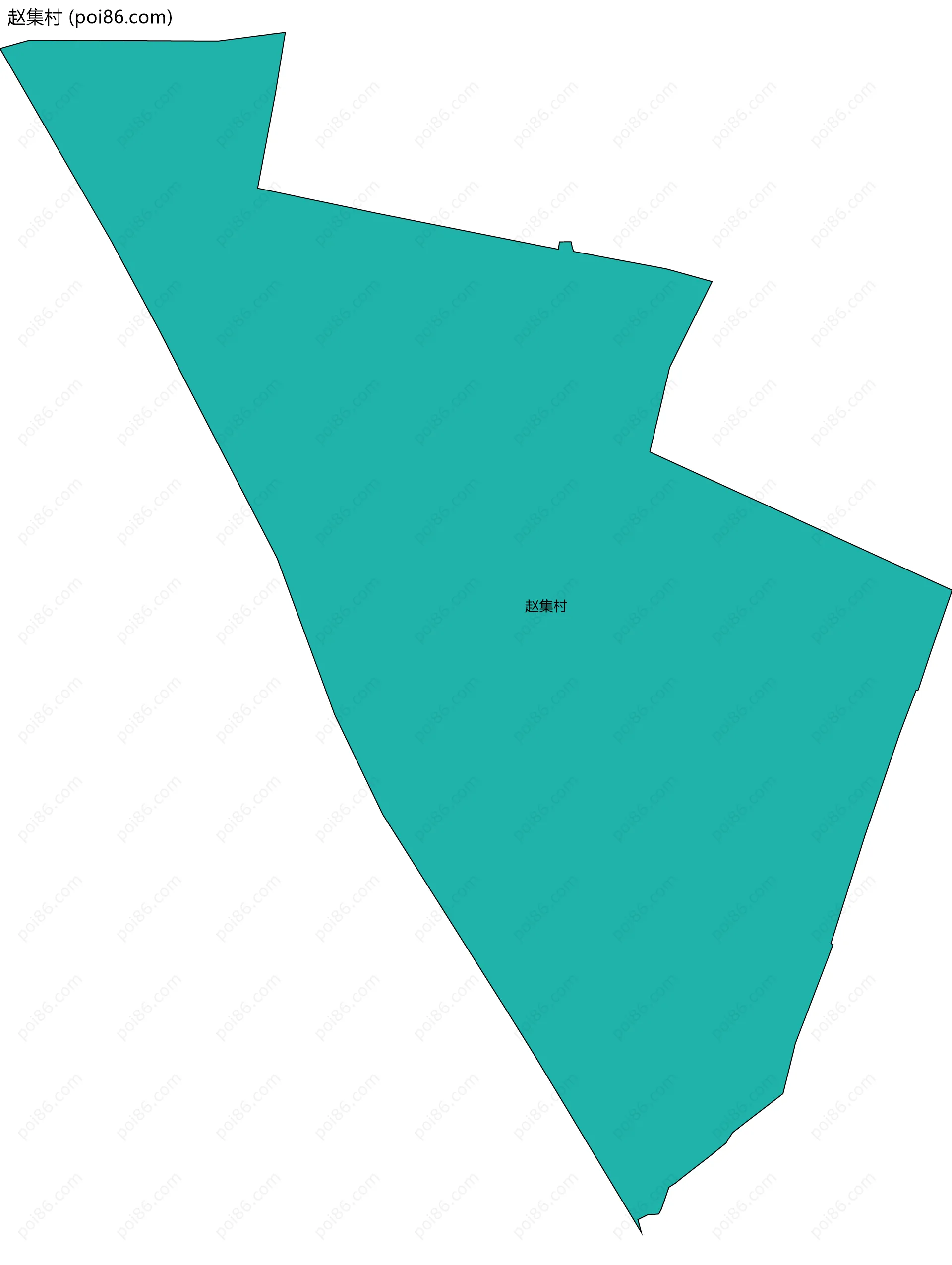 赵集村边界地图