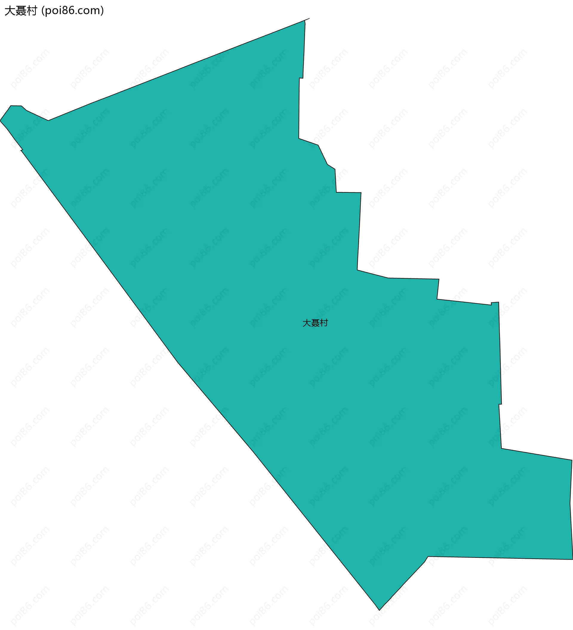 大聂村边界地图