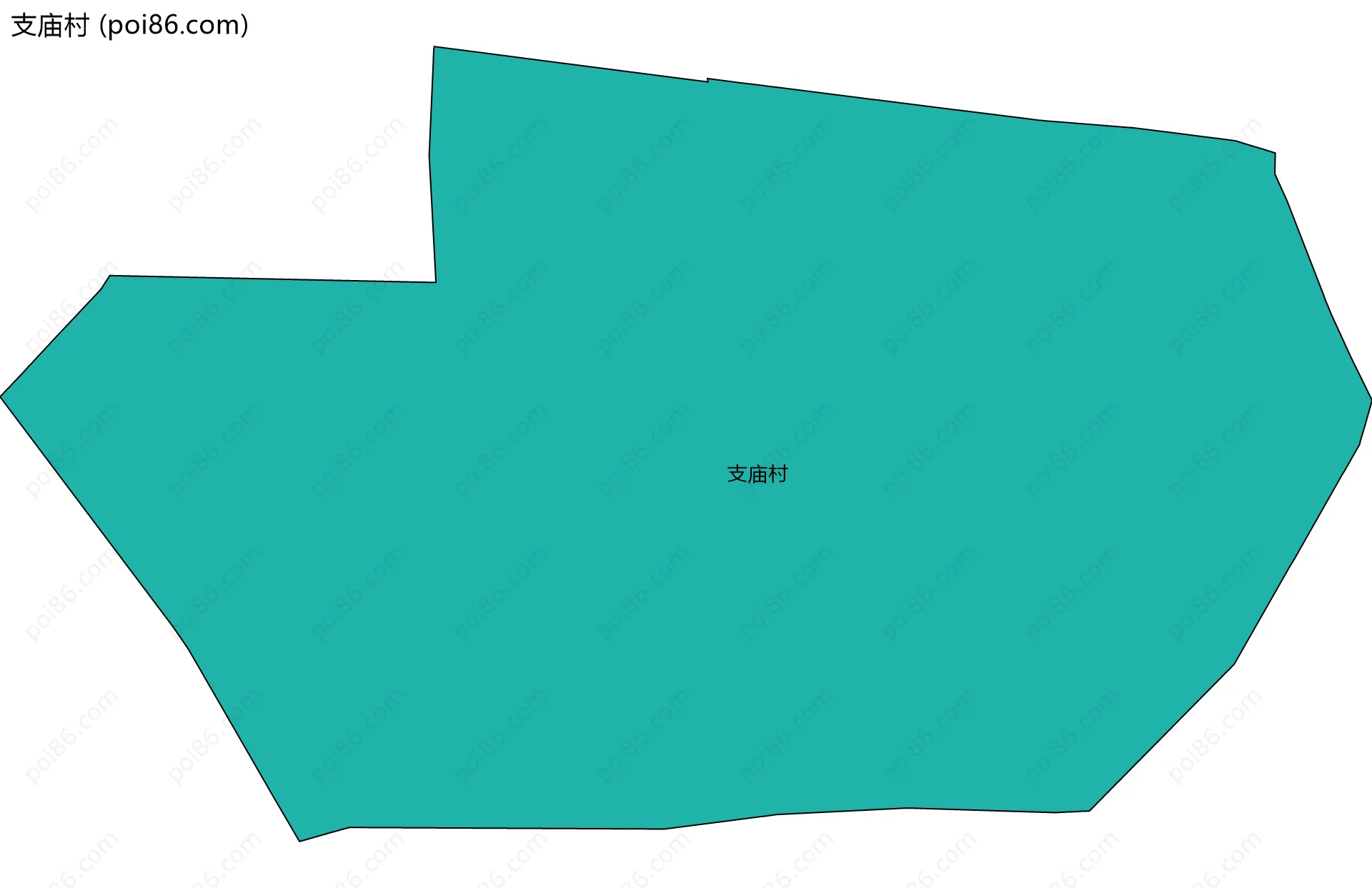 支庙村边界地图