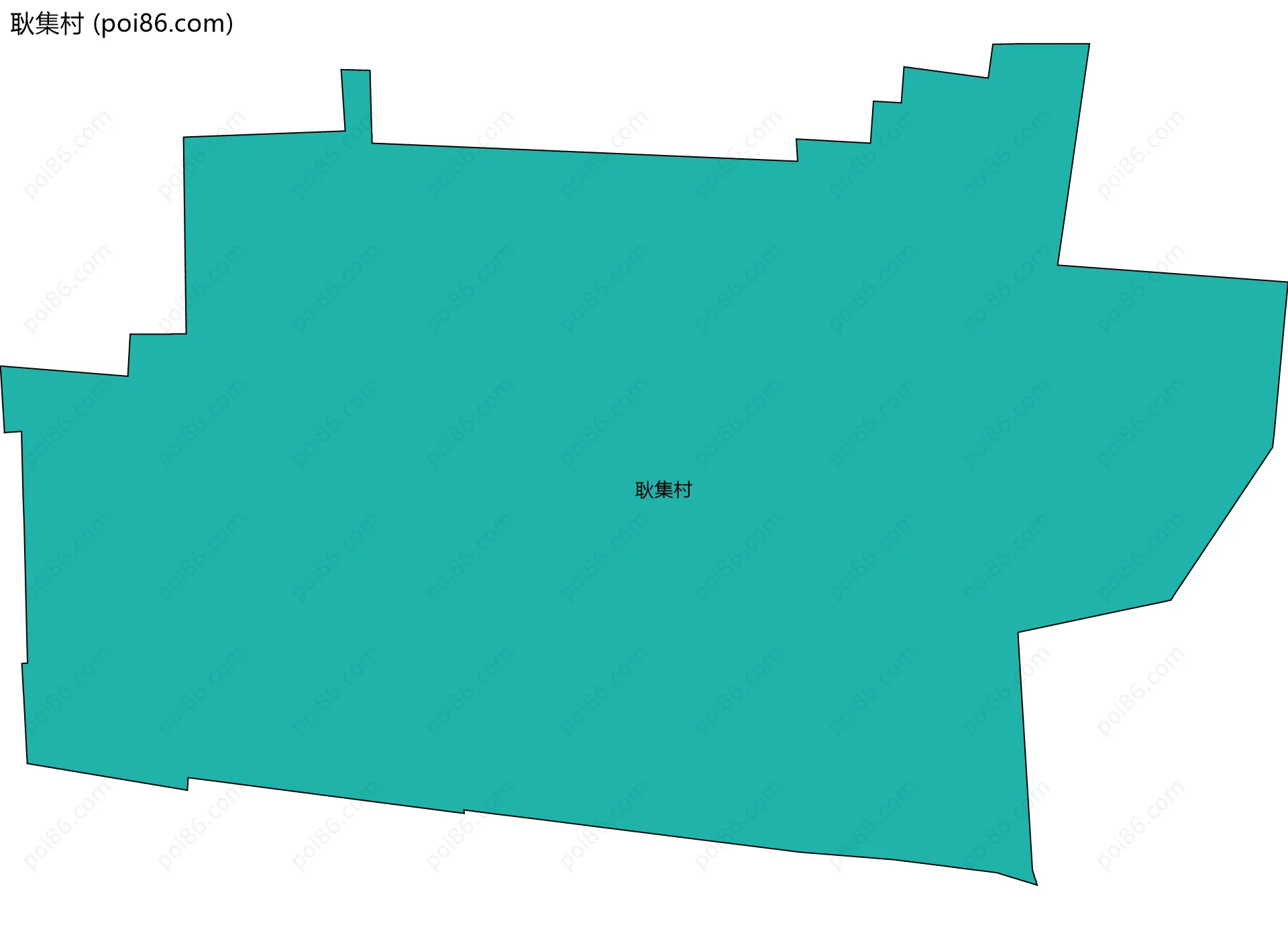 耿集村边界地图