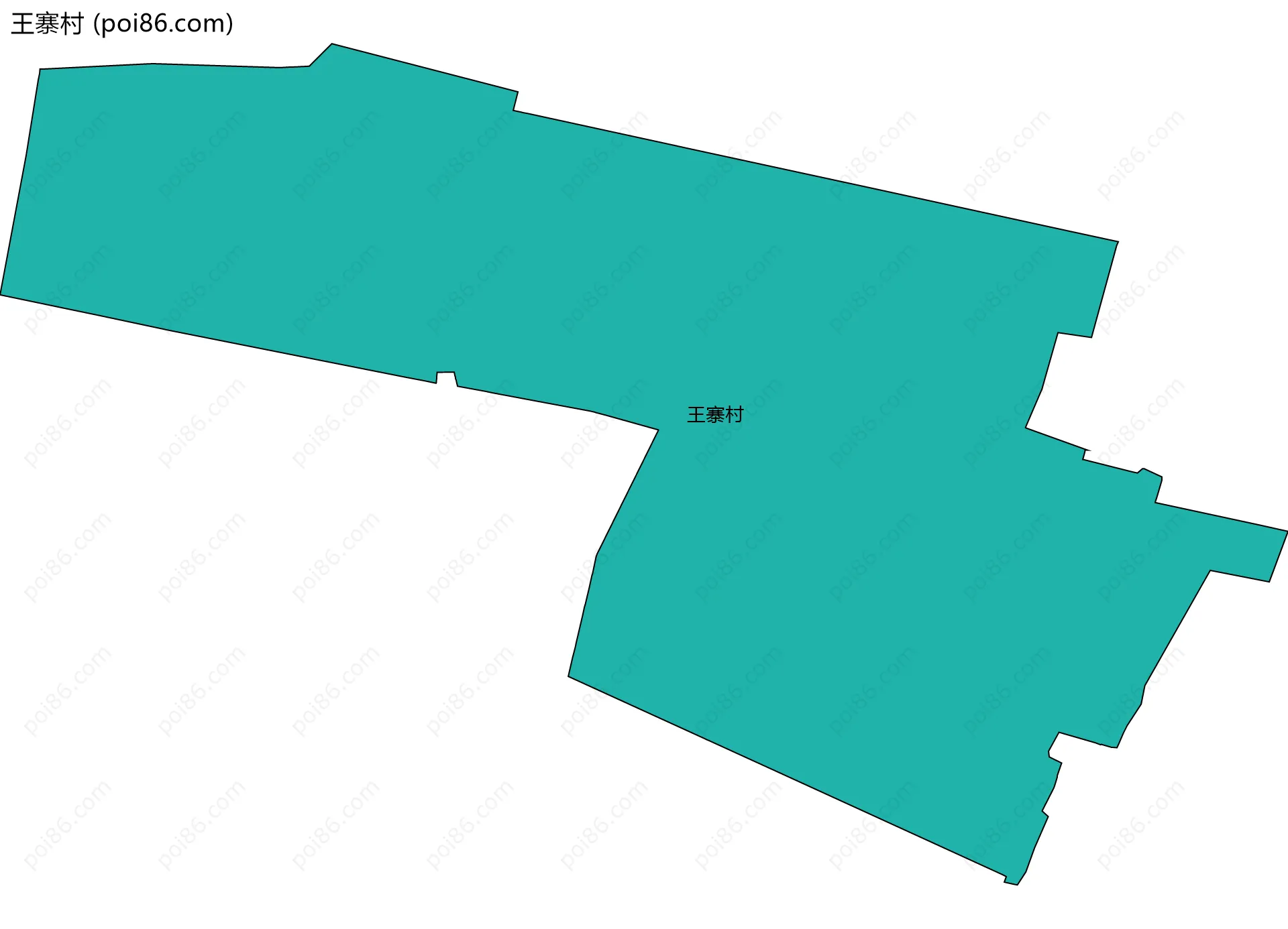 王寨村边界地图