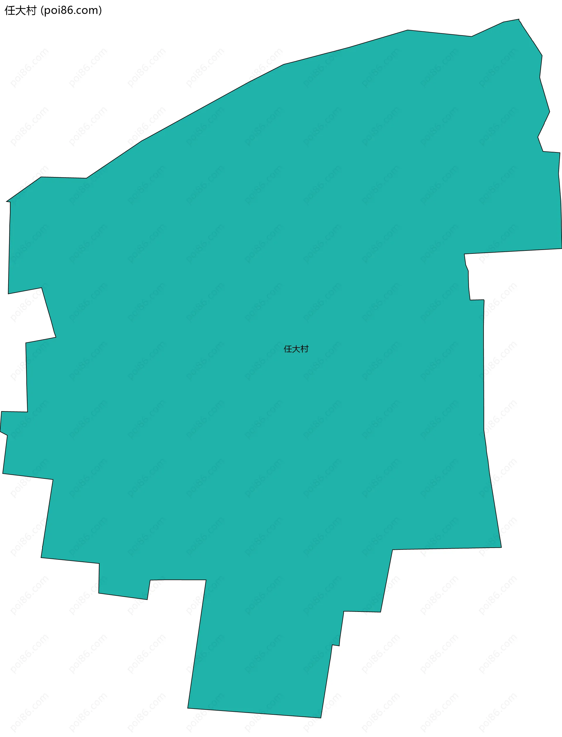 任大村边界地图