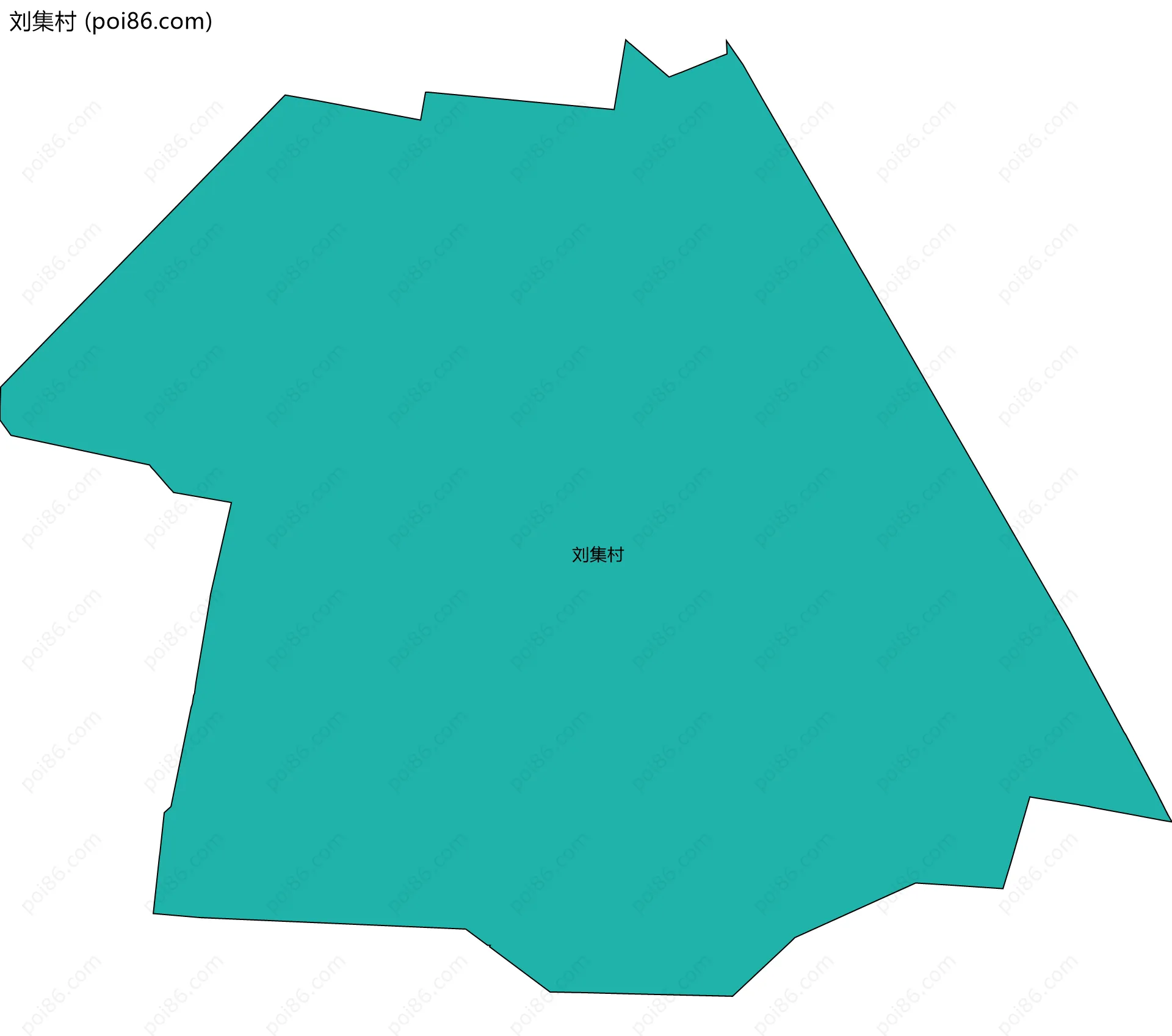 刘集村边界地图