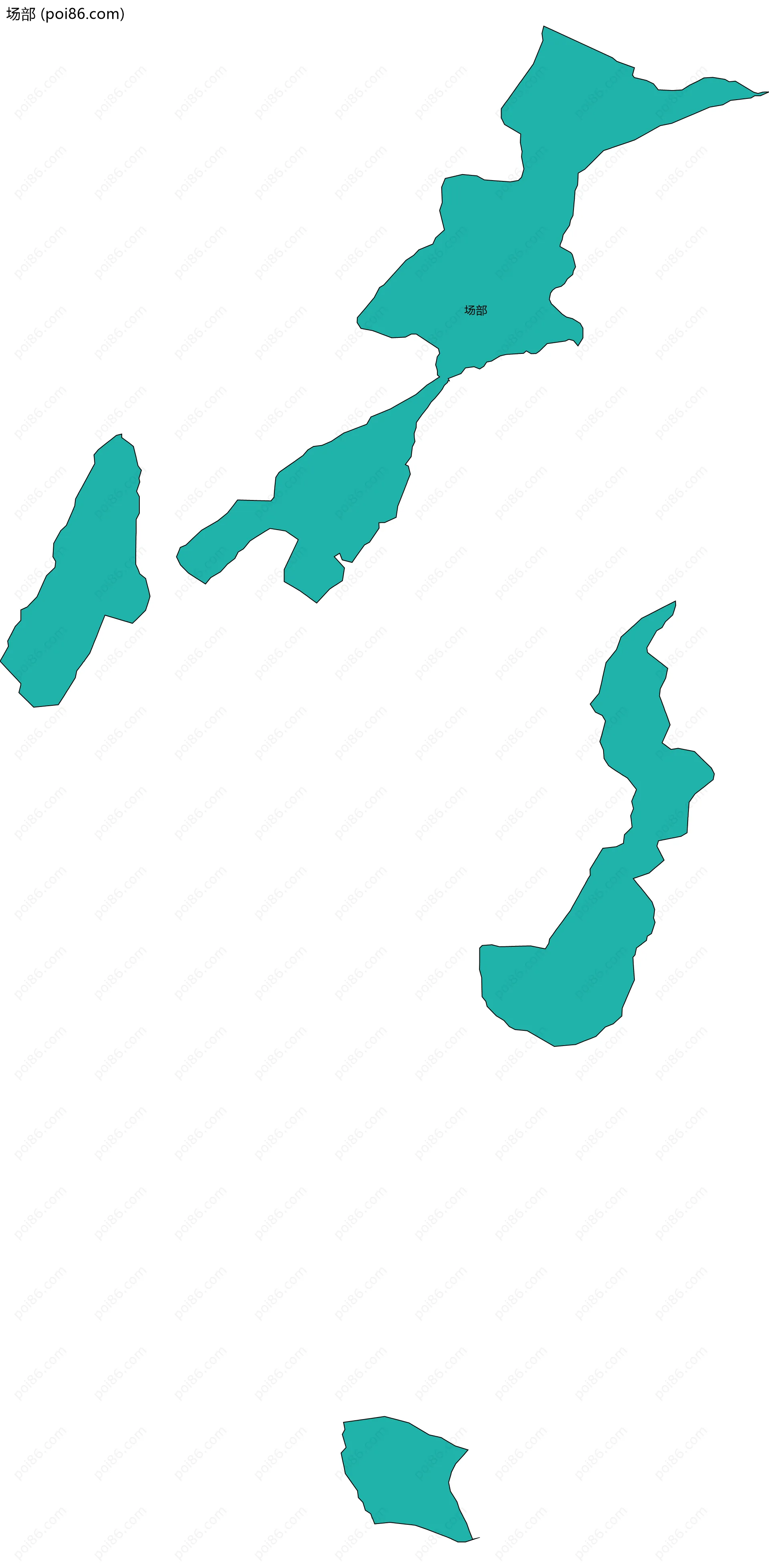 场部边界地图