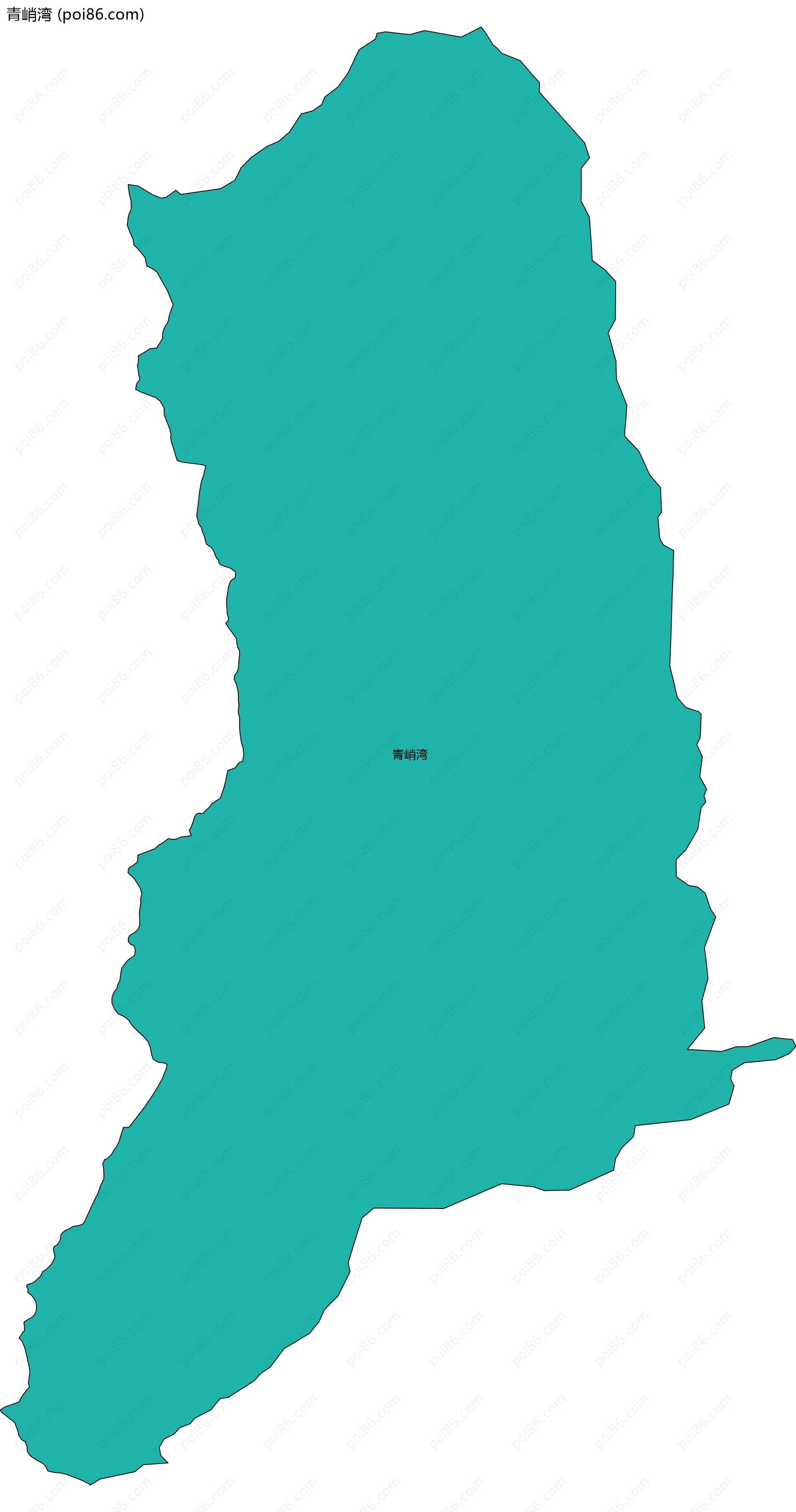 青峭湾边界地图
