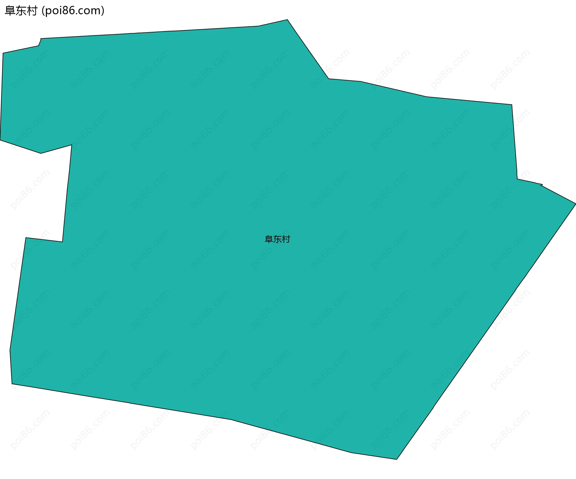 阜东村边界地图
