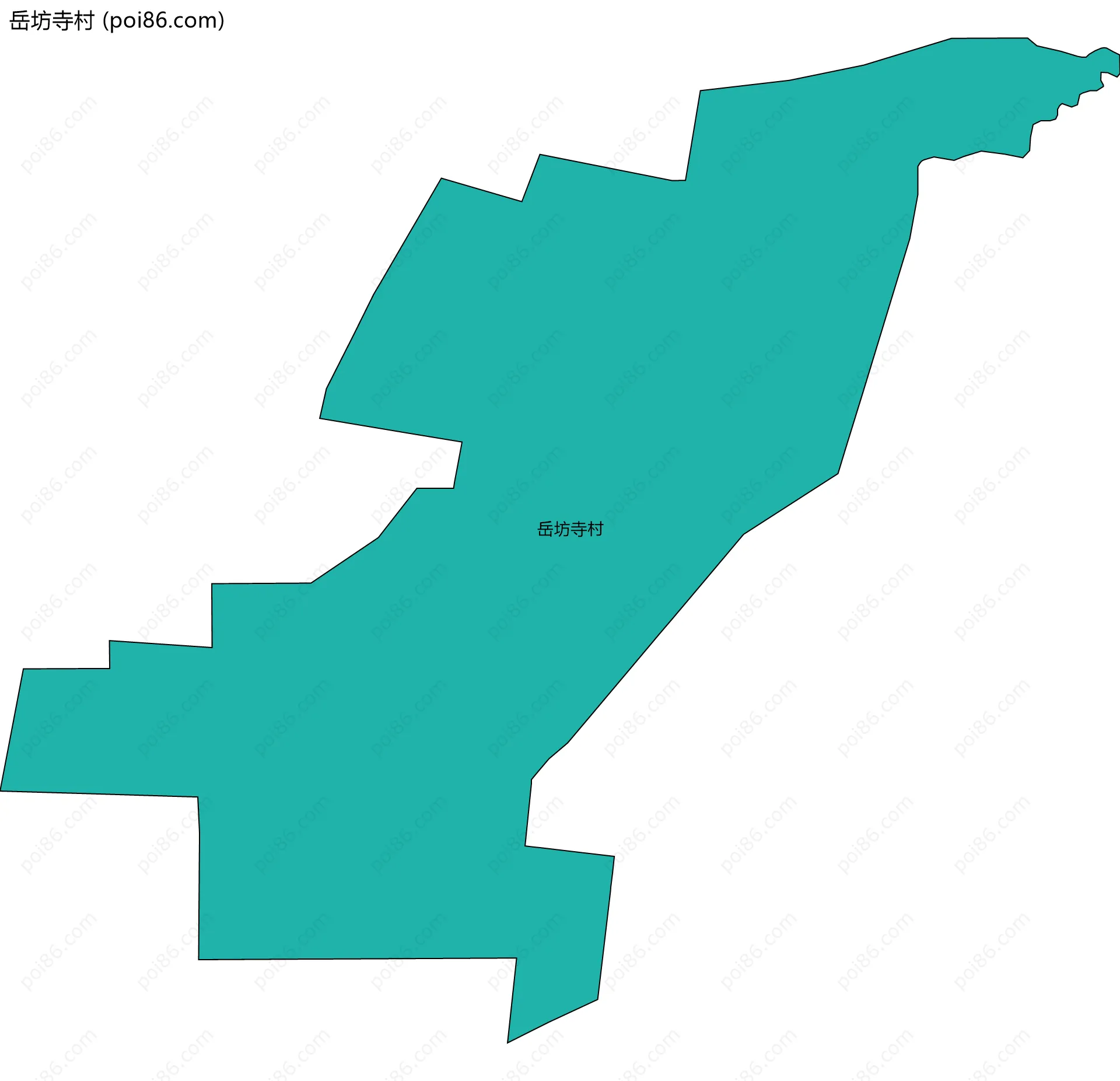 岳坊寺村边界地图