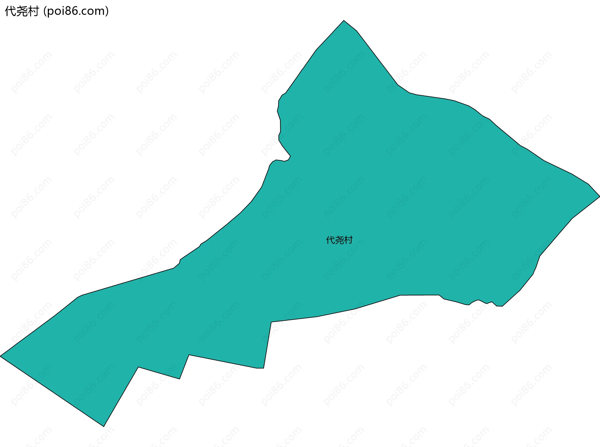 代尧村边界地图