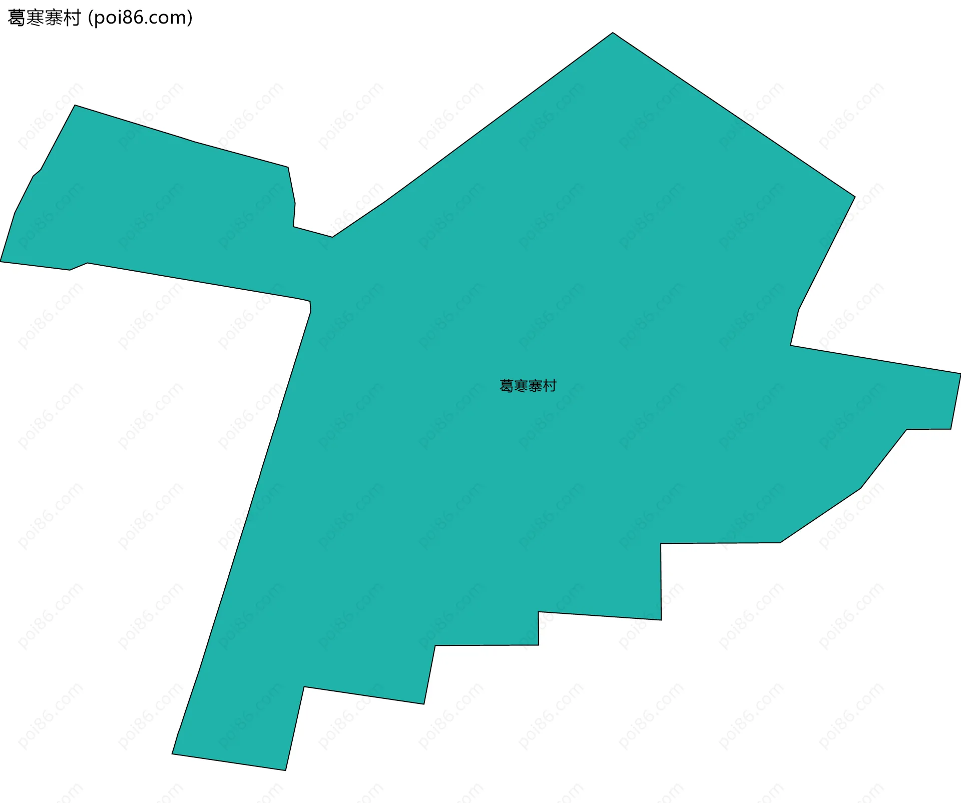 葛寒寨村边界地图