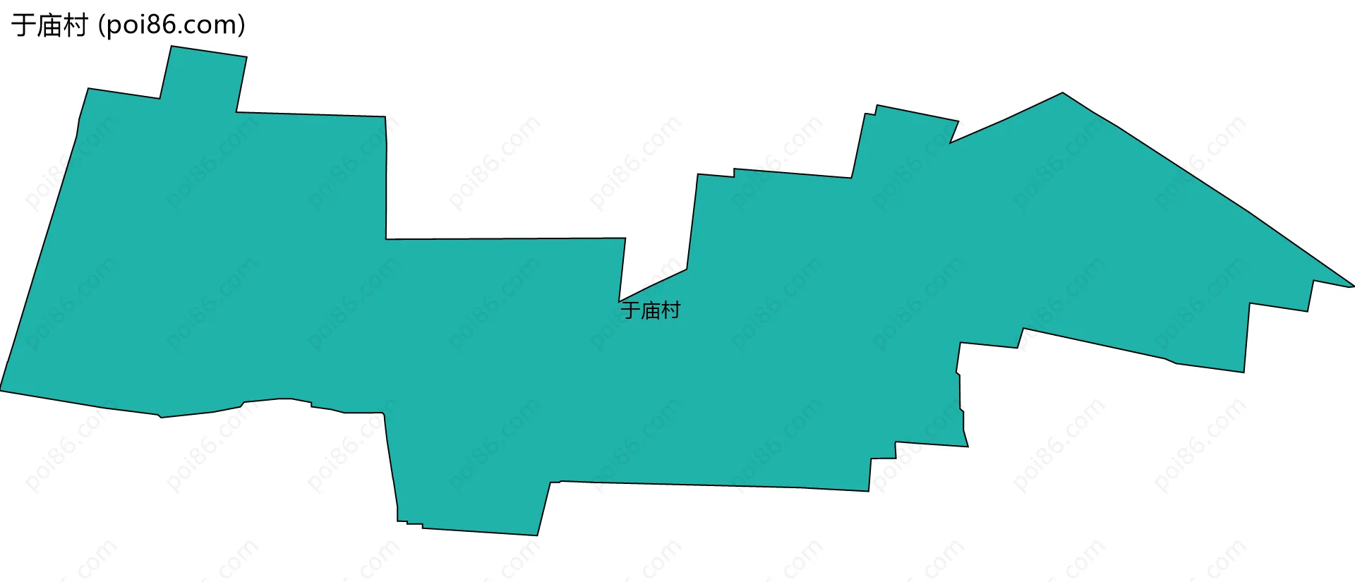 于庙村边界地图