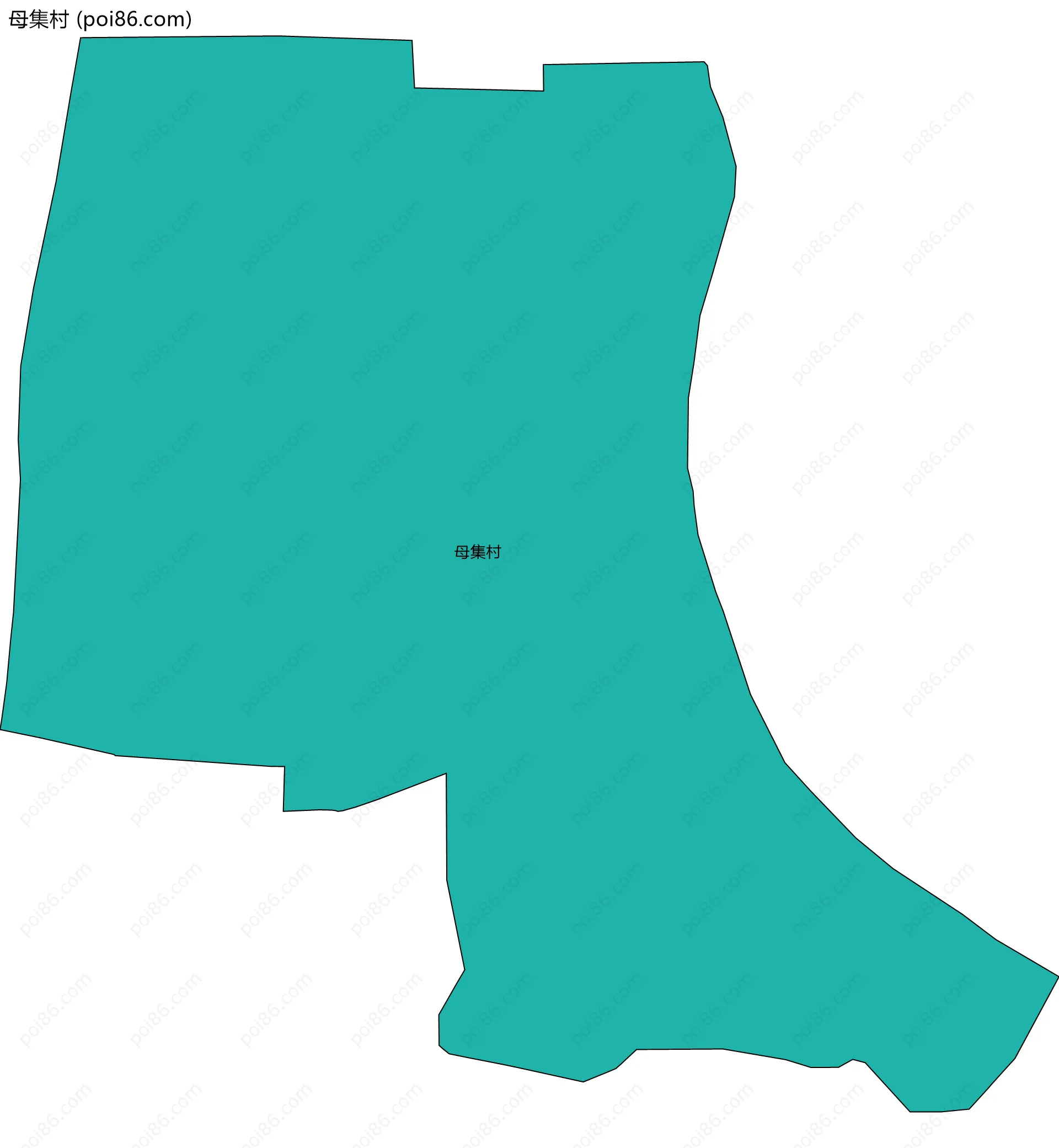 母集村边界地图