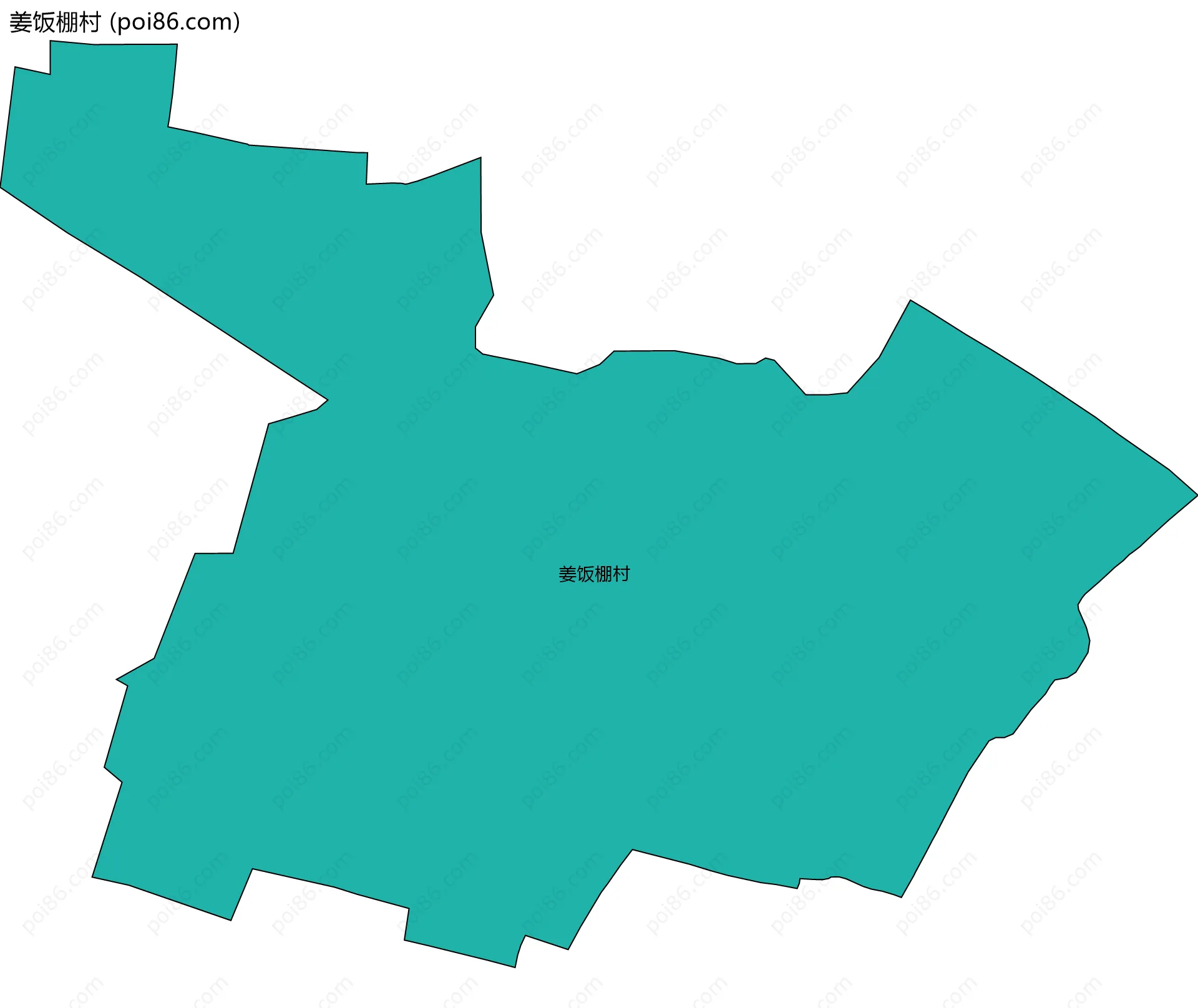 姜饭棚村边界地图