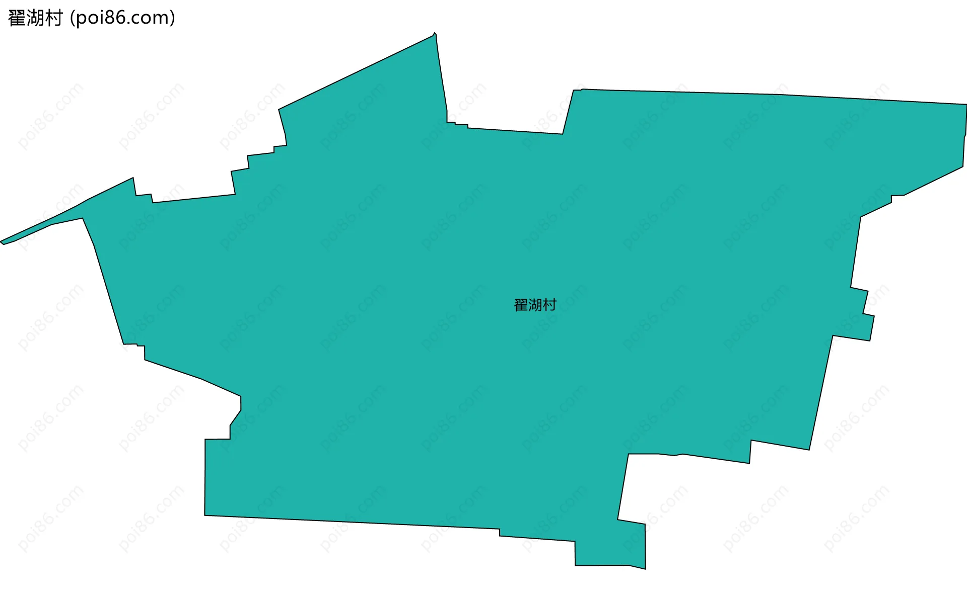 翟湖村边界地图