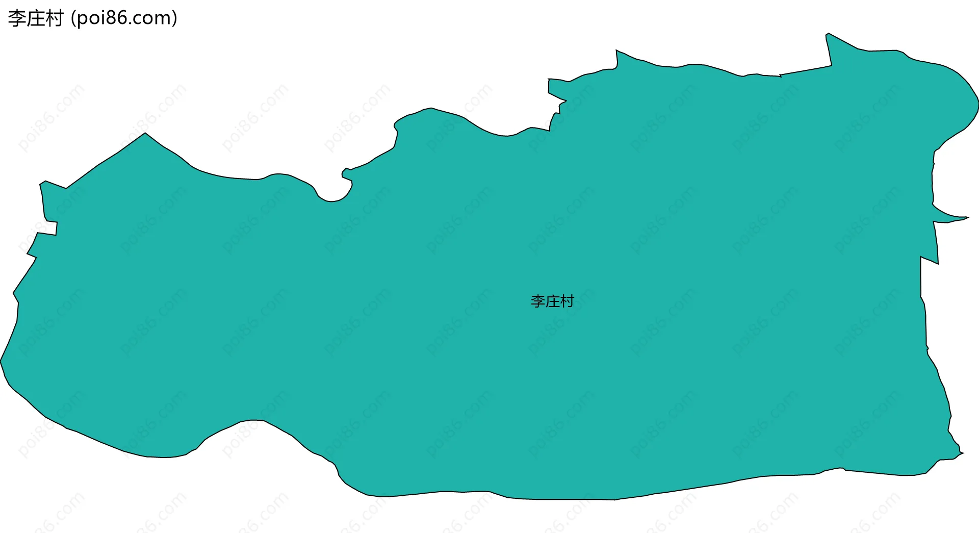 李庄村边界地图