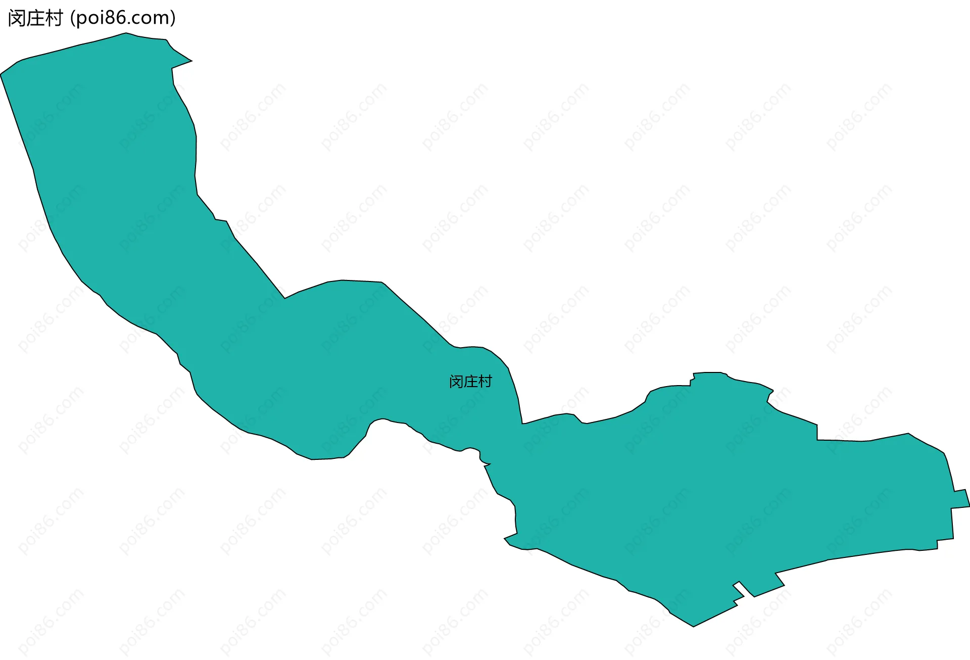 闵庄村边界地图