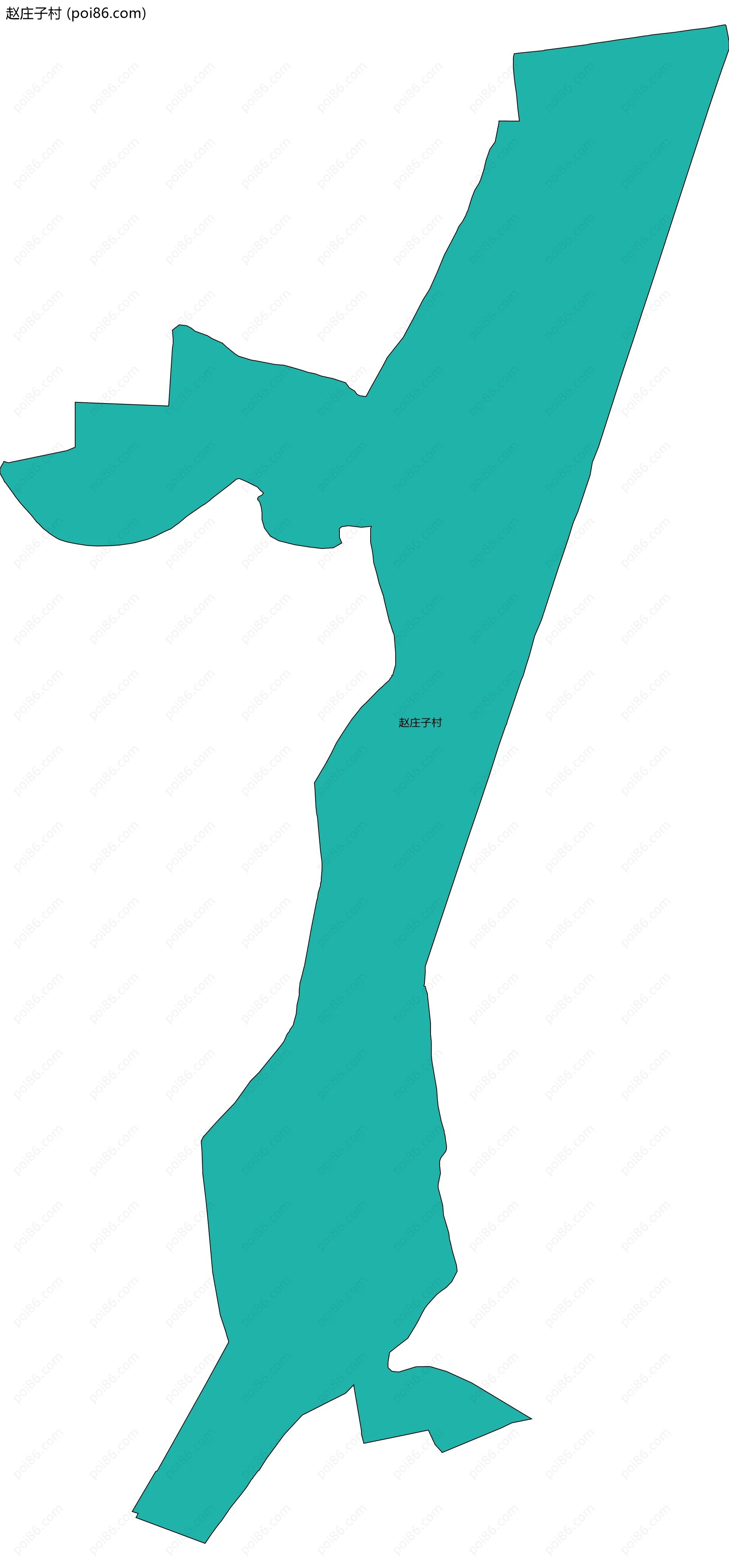 赵庄子村边界地图