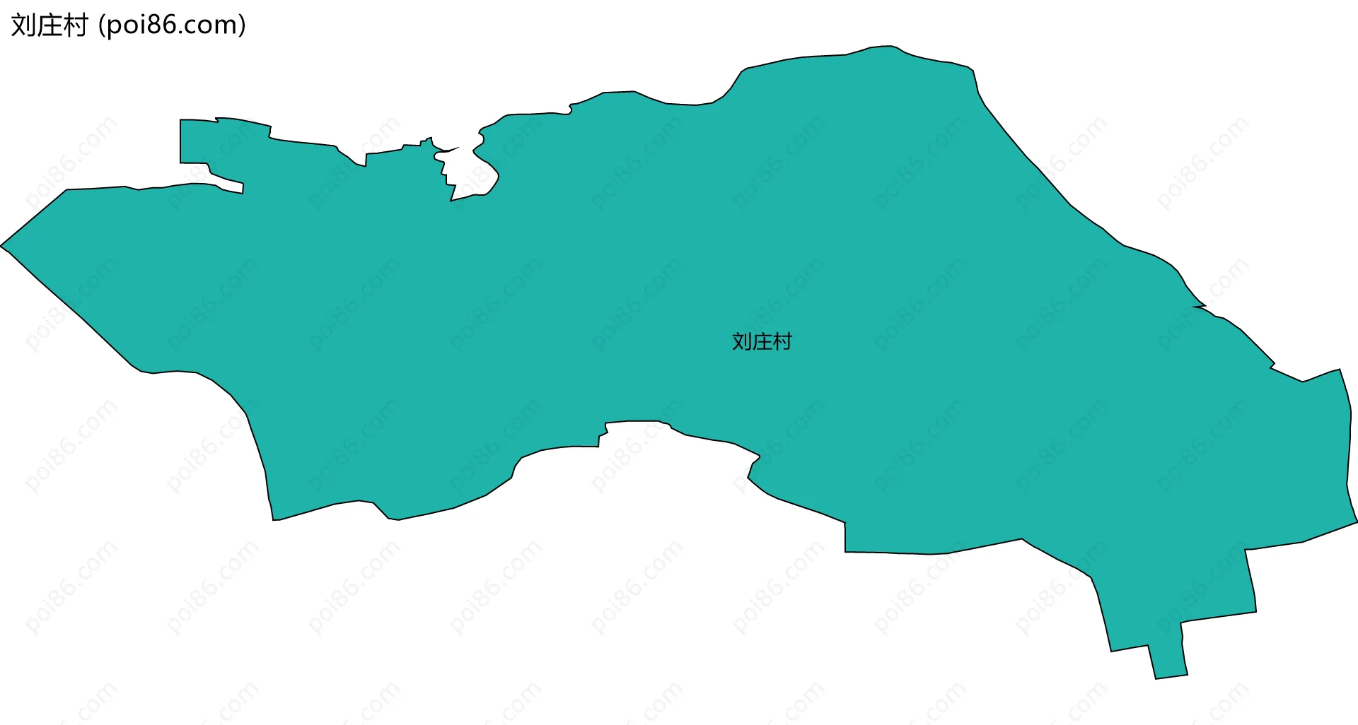 刘庄村边界地图