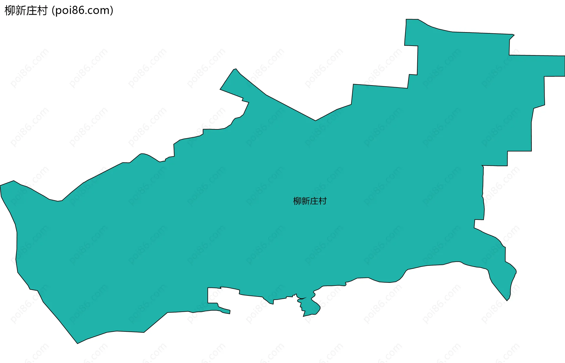 柳新庄村边界地图