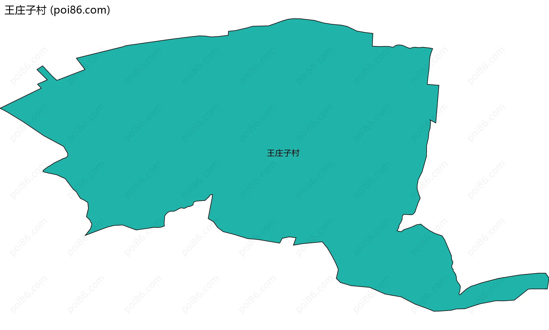 王庄子村边界地图