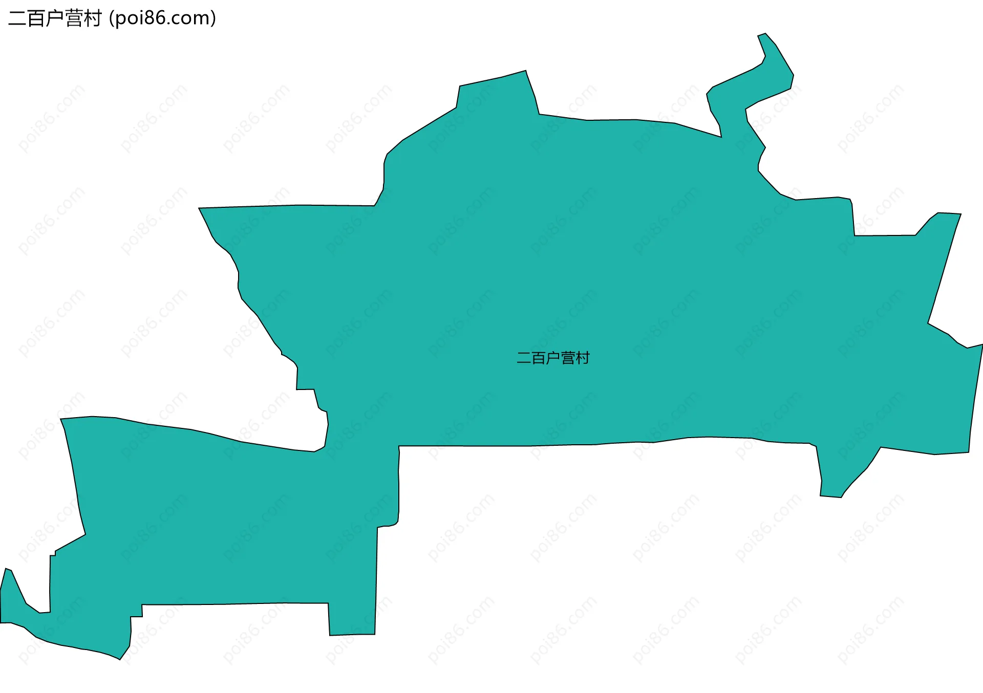 二百户营村边界地图