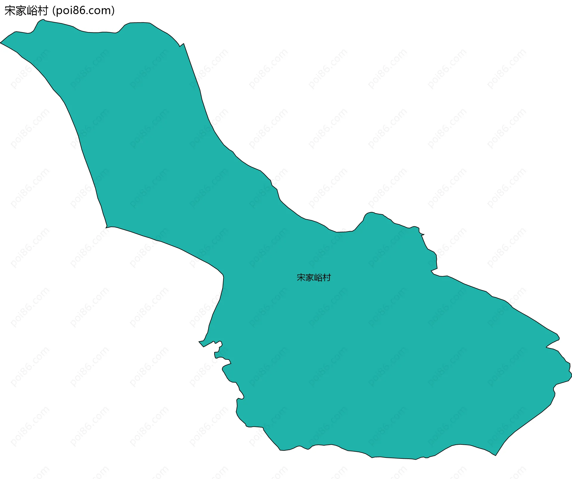 宋家峪村边界地图