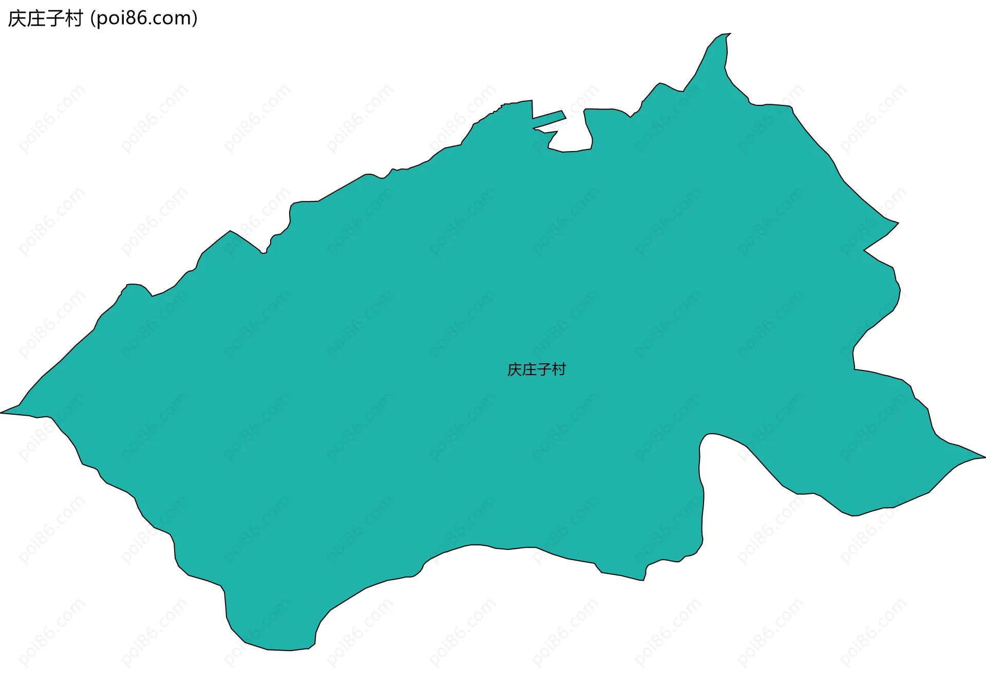 庆庄子村边界地图