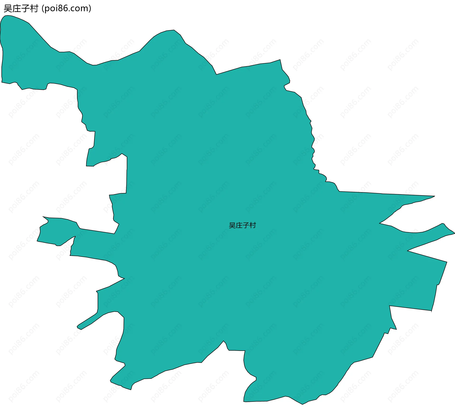 吴庄子村边界地图