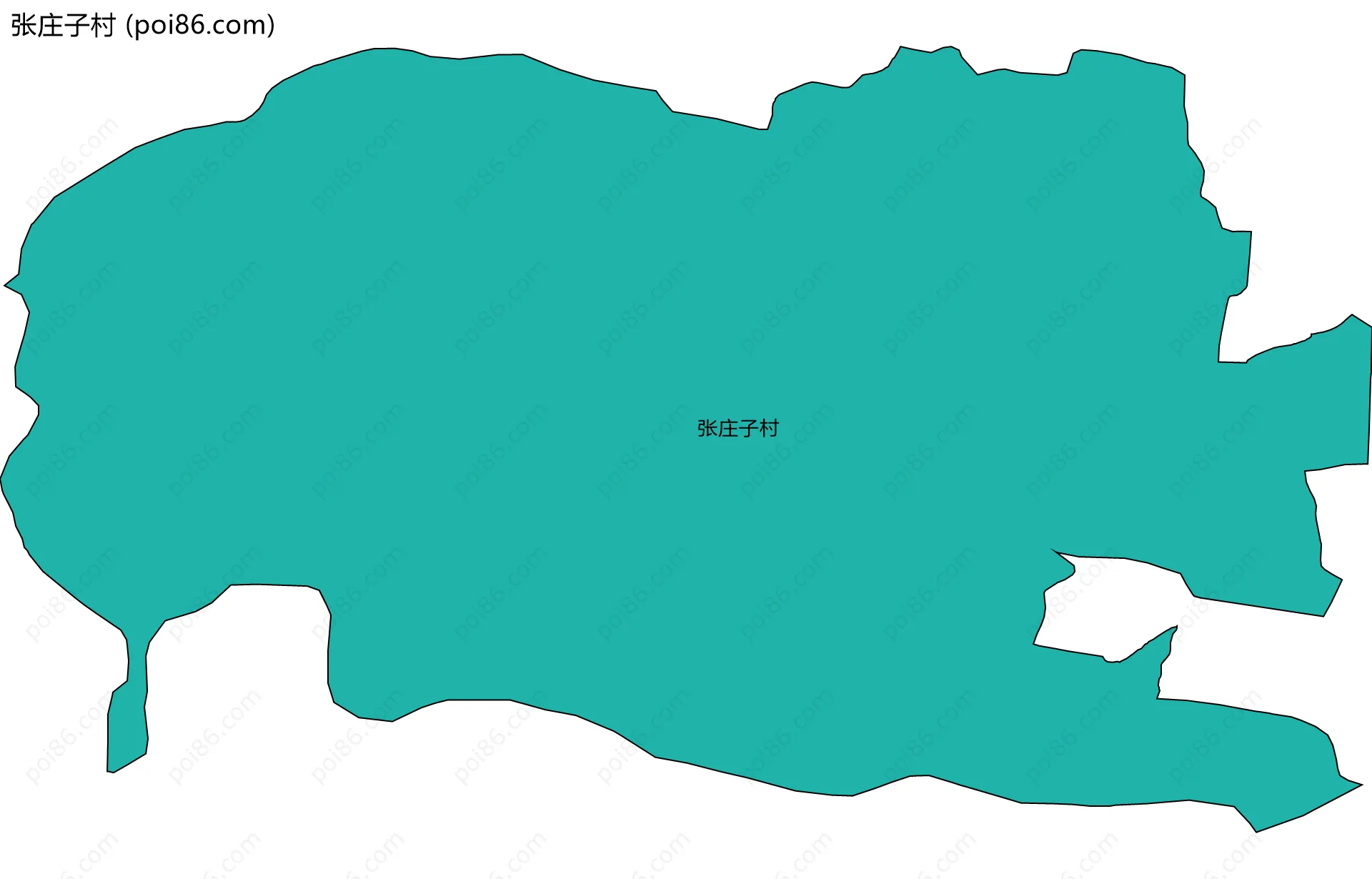 张庄子村边界地图