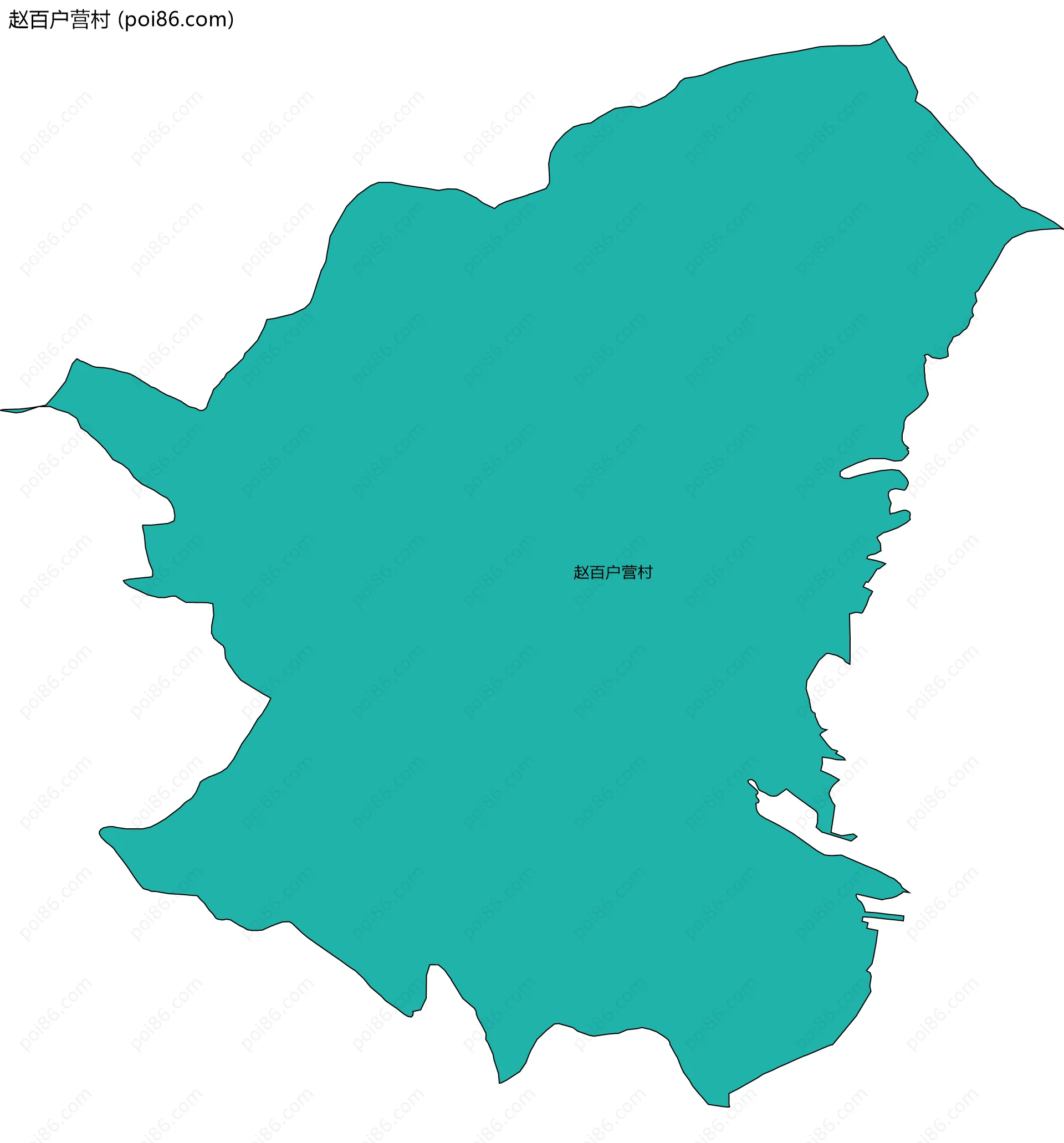 赵百户营村边界地图