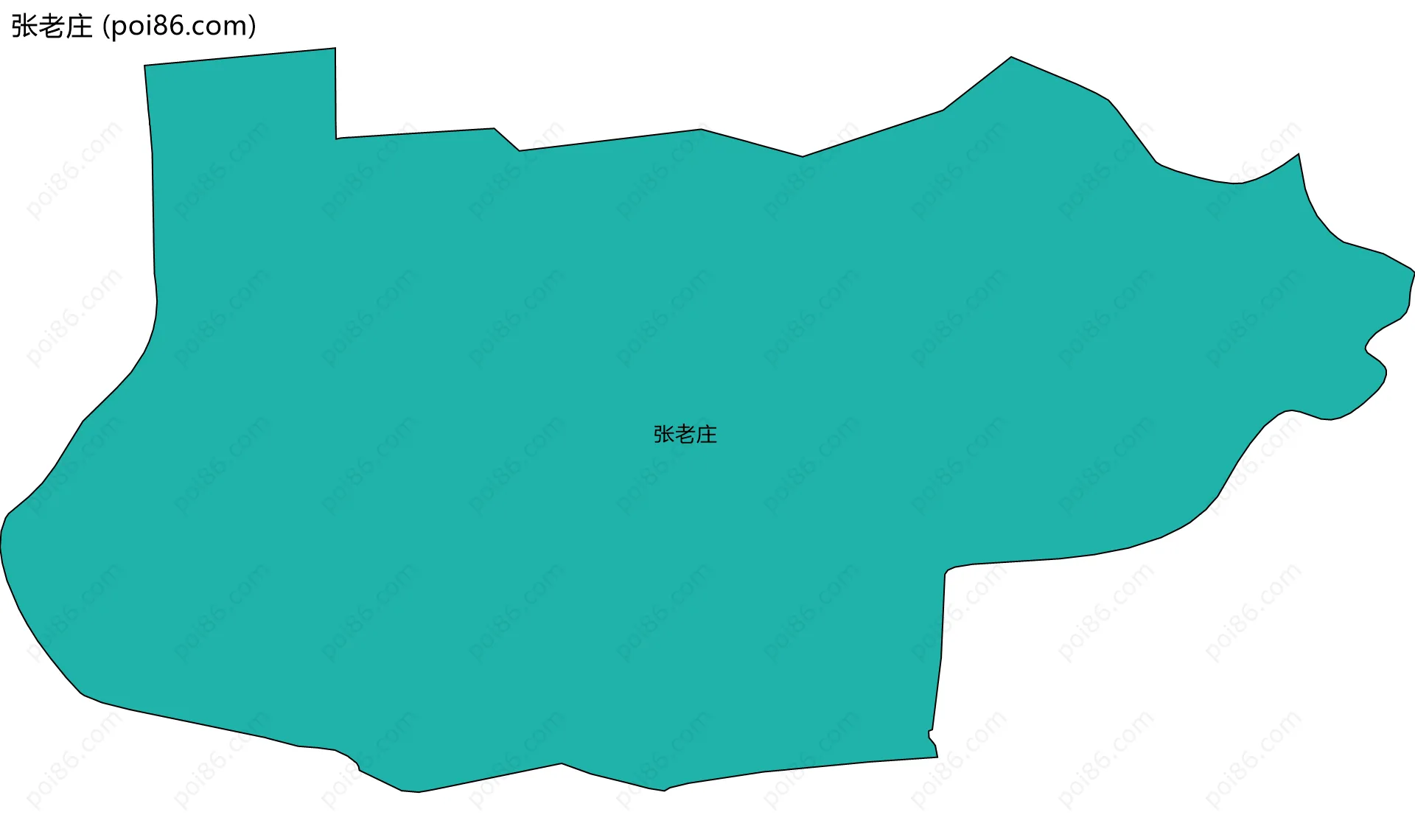 张老庄边界地图