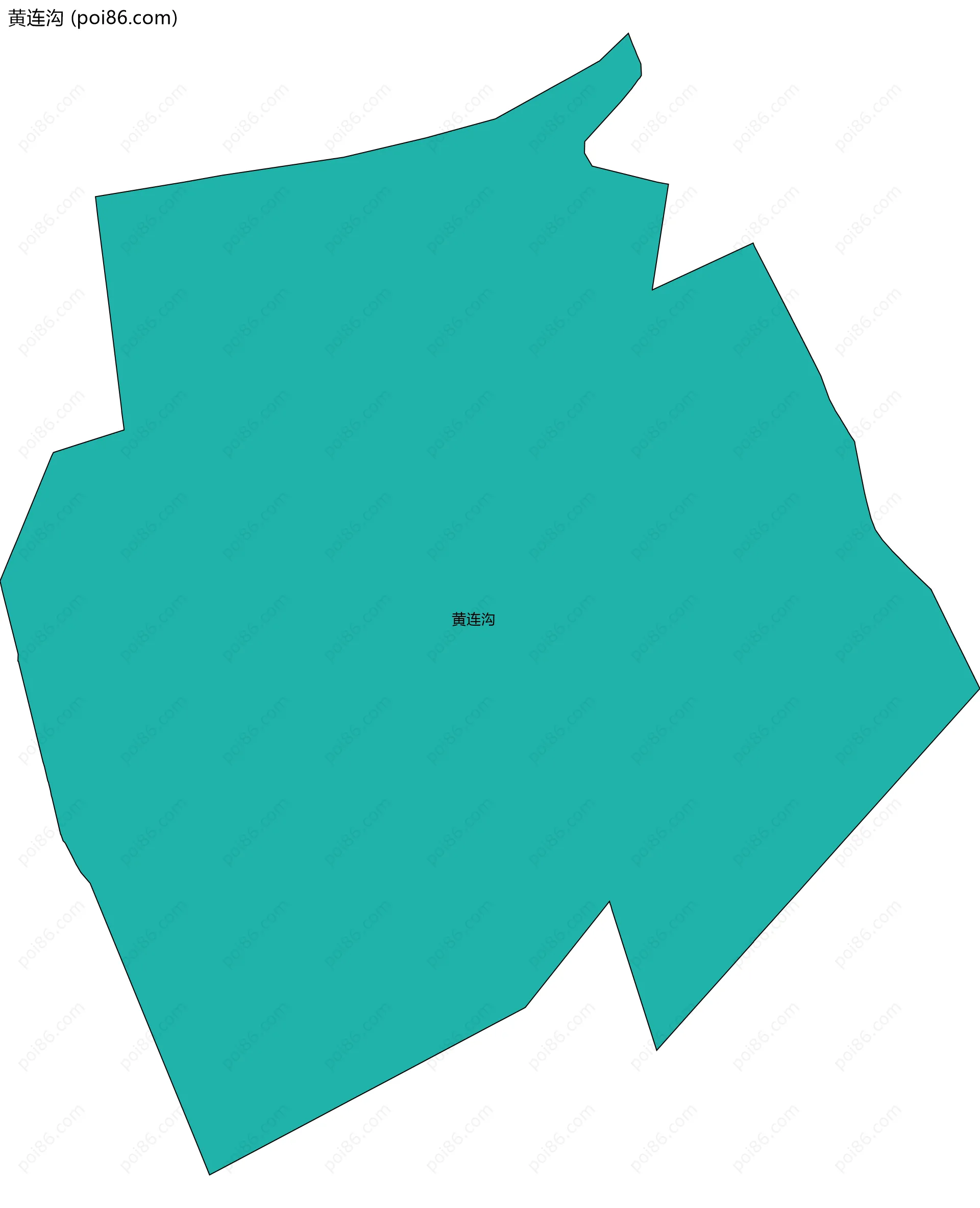 黄连沟边界地图