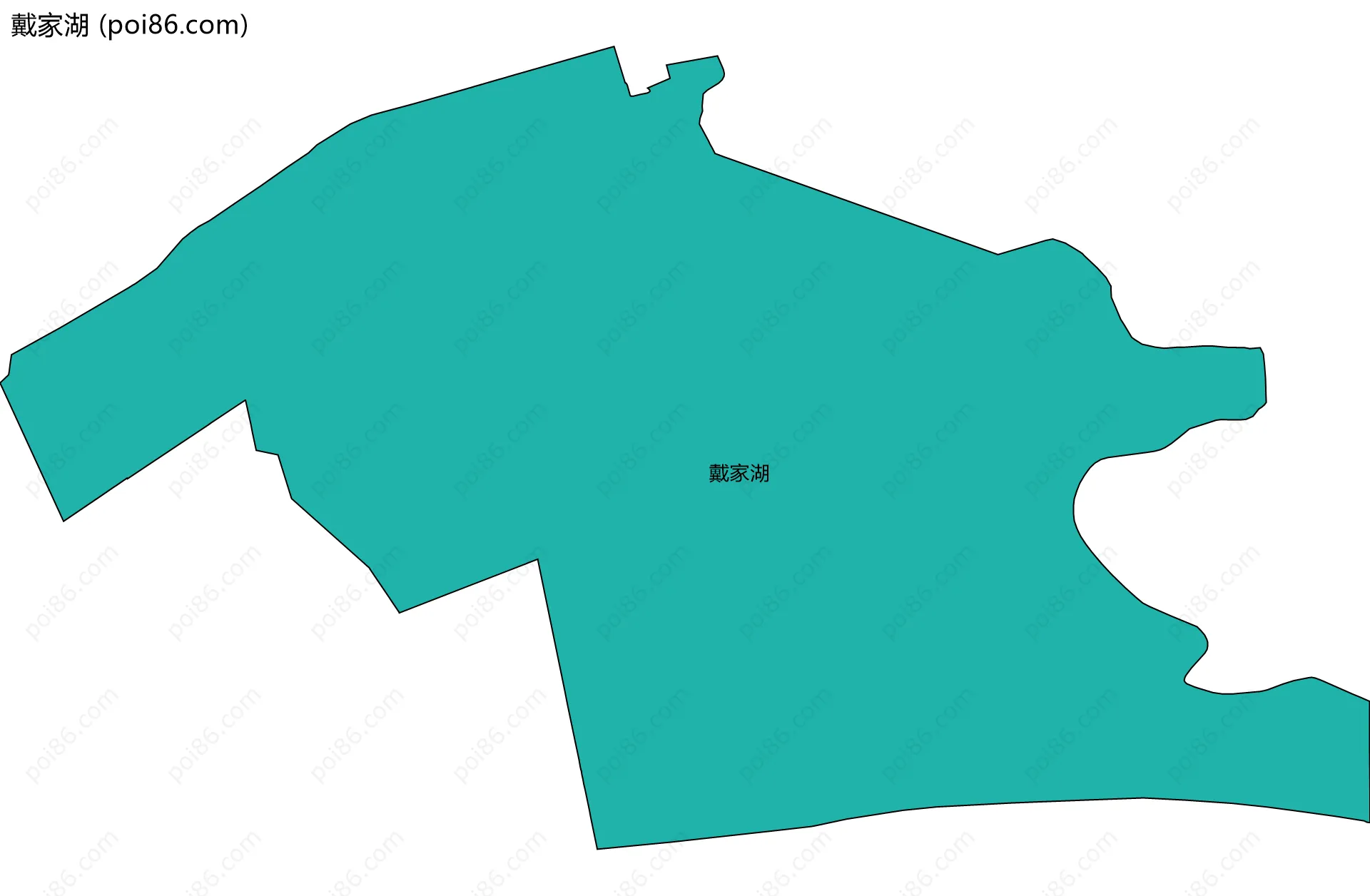 戴家湖边界地图