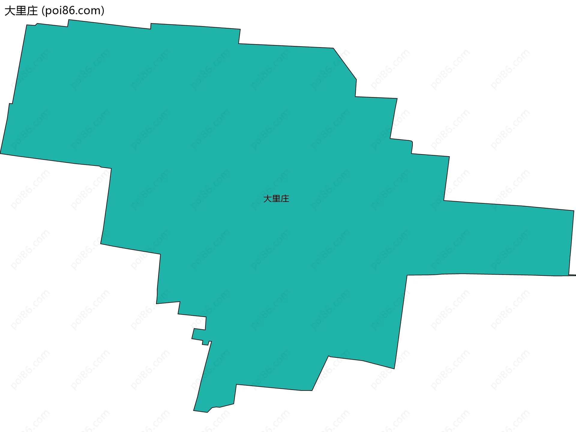 大里庄边界地图
