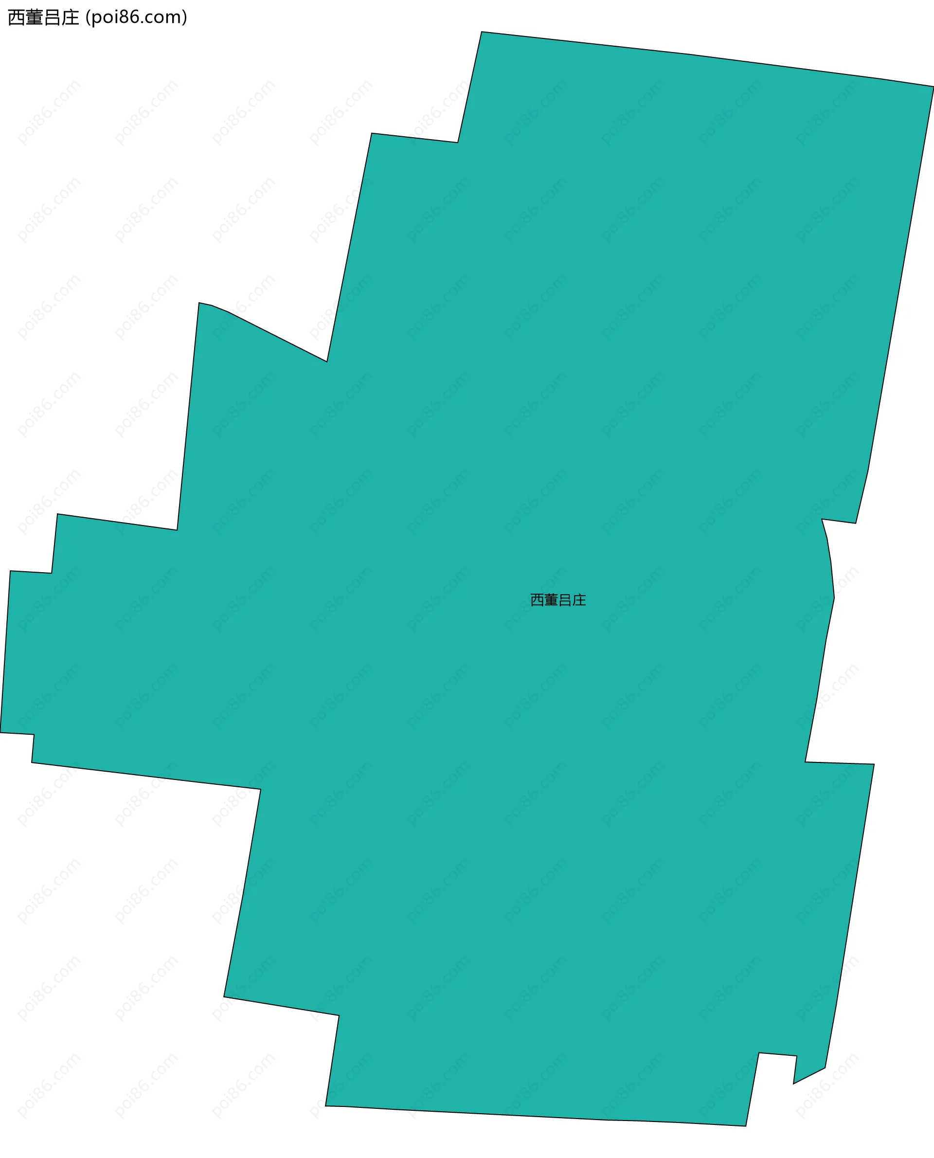 西董吕庄边界地图