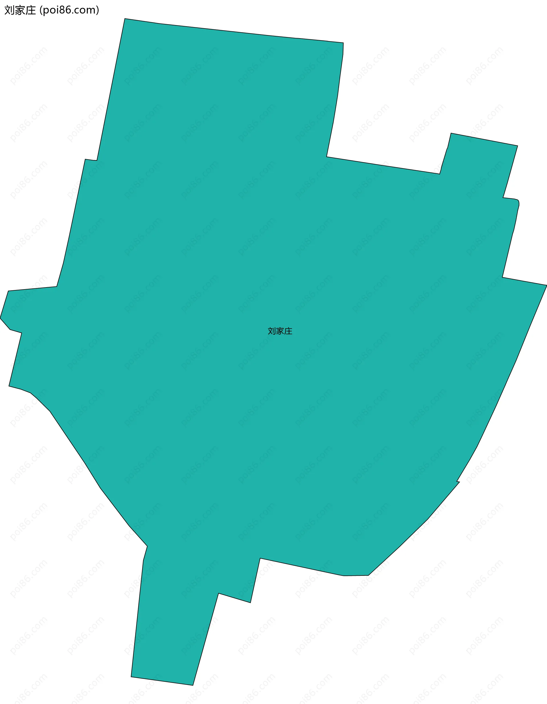 刘家庄边界地图