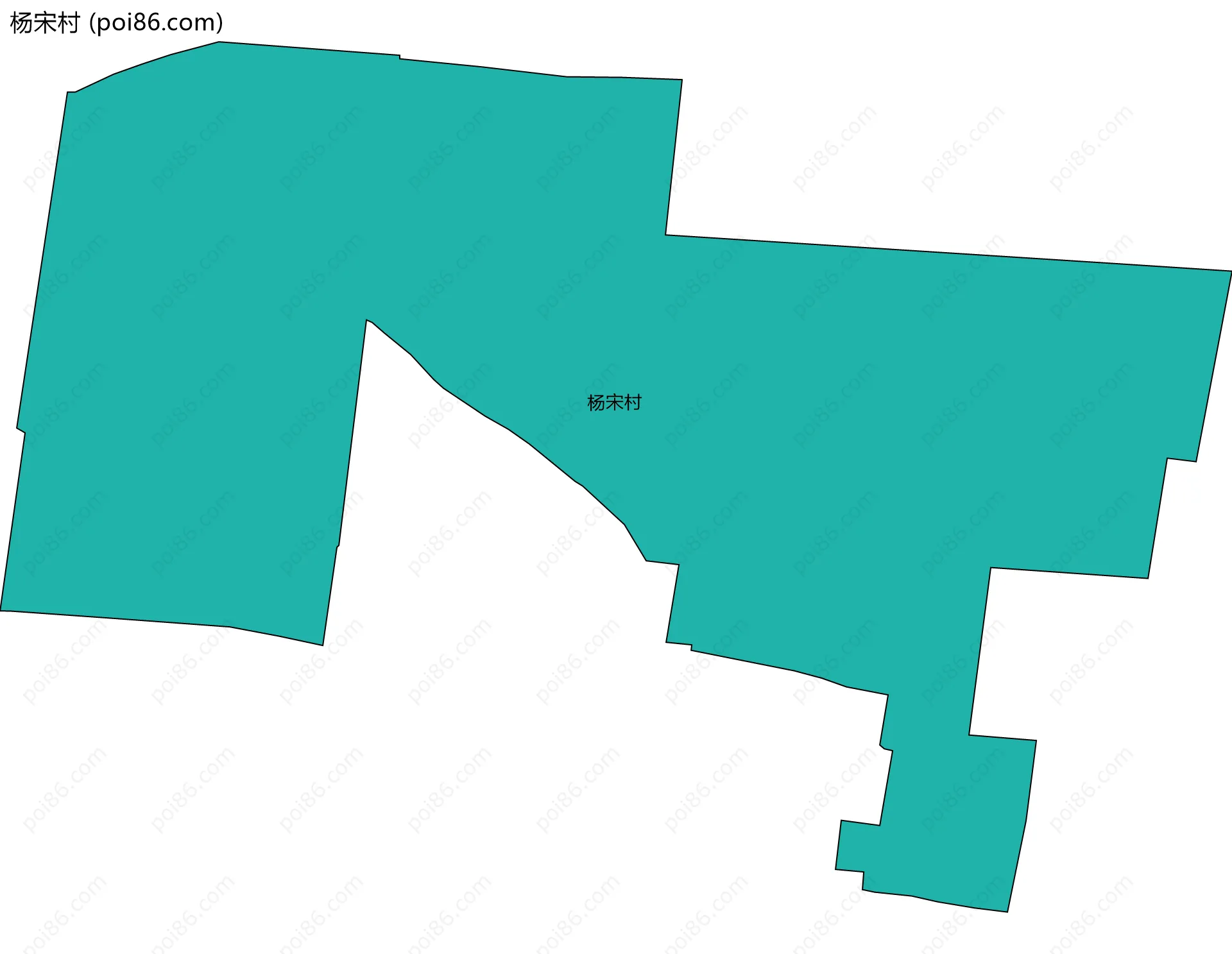 杨宋村边界地图