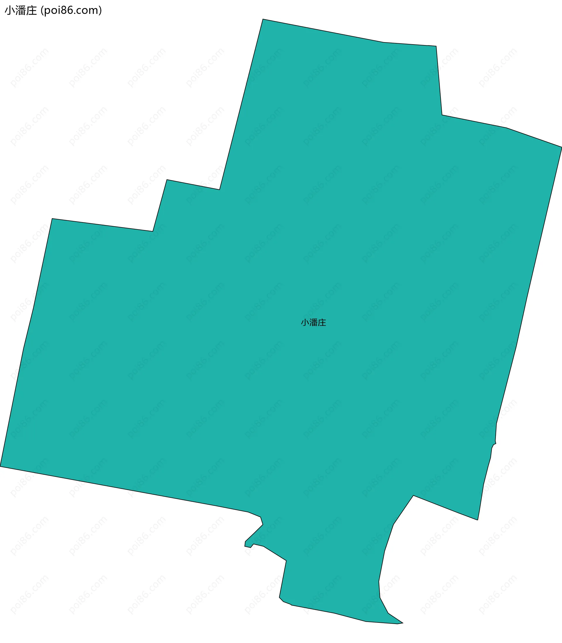 小潘庄边界地图