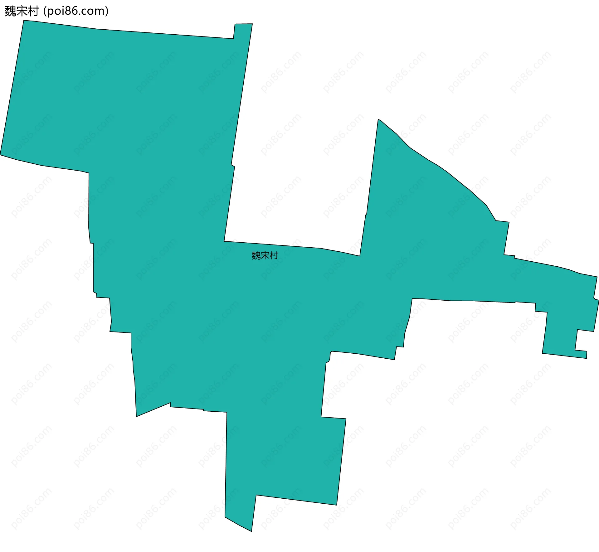 魏宋村边界地图