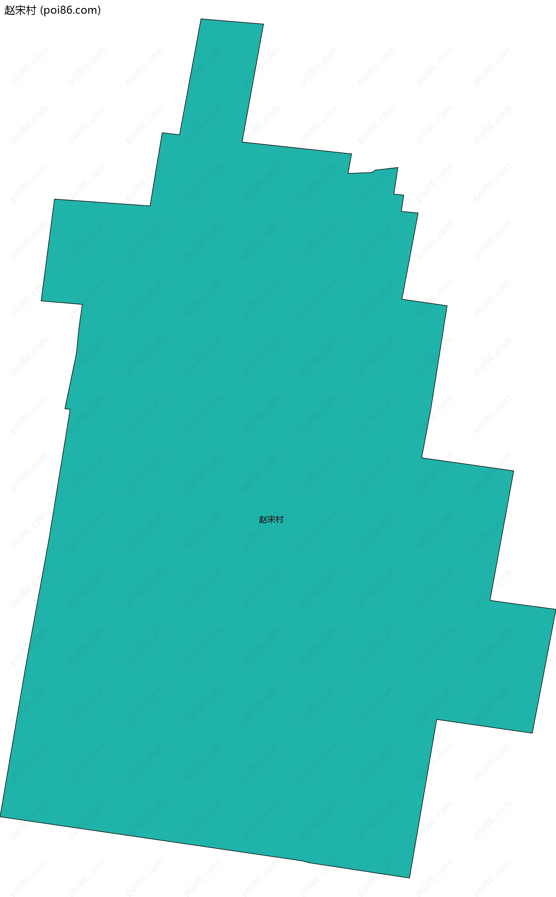 赵宋村边界地图